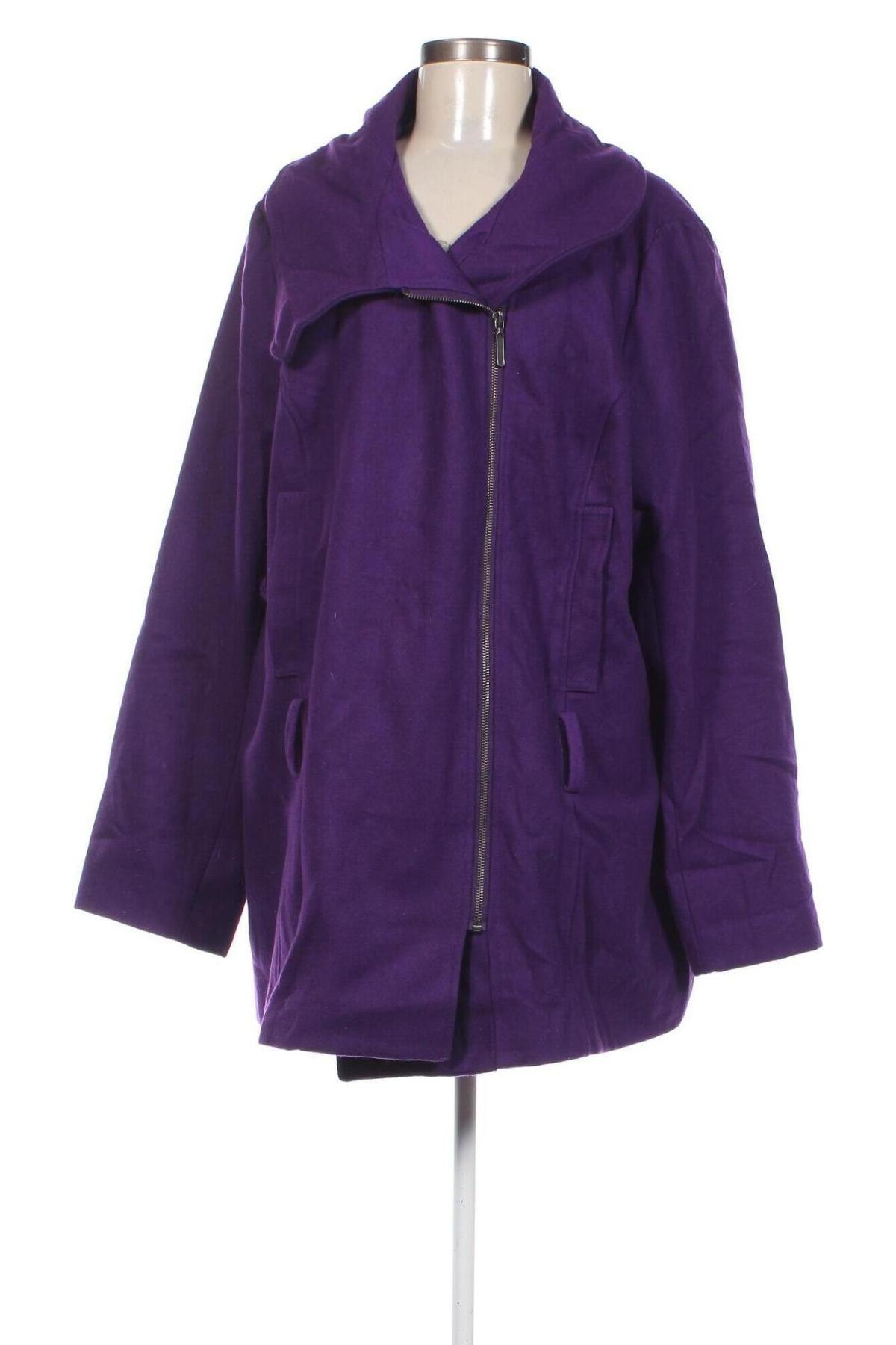 Дамско палто Sara Kelly By Ellos, Размер 4XL, Цвят Лилав, Цена 48,15 лв.