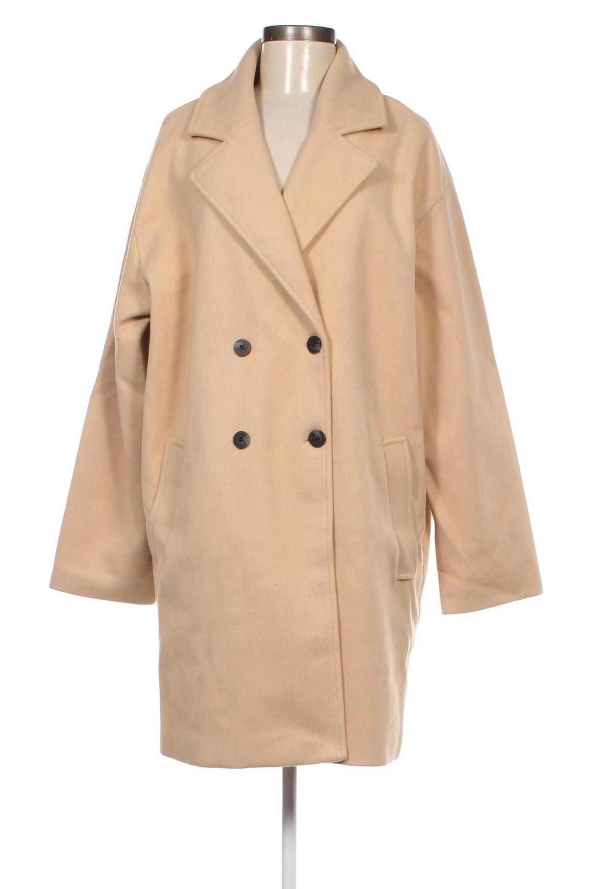 Dámský kabát  Sinsay, Velikost XL, Barva Béžová, Cena  1 546,00 Kč