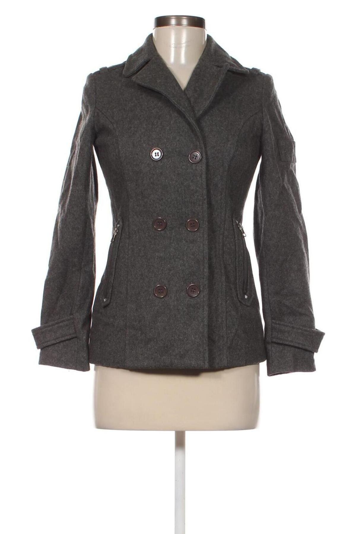 Γυναικείο παλτό Six Valves, Μέγεθος S, Χρώμα Γκρί, Τιμή 20,59 €