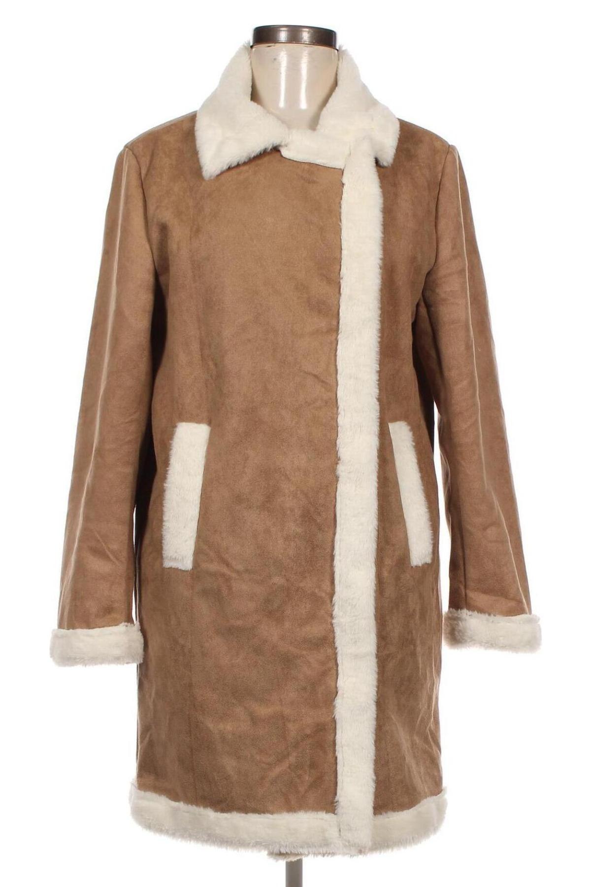 Γυναικείο παλτό Sophyline, Μέγεθος L, Χρώμα Καφέ, Τιμή 33,10 €