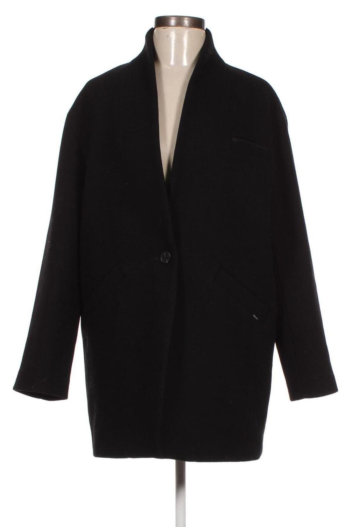 Дамско палто Superdry, Размер L, Цвят Черен, Цена 226,26 лв.