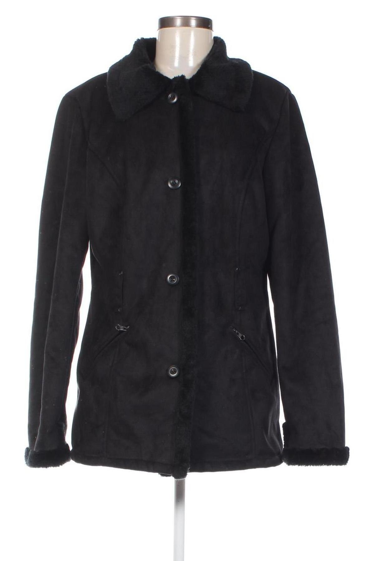 Дамско палто Sure, Размер L, Цвят Черен, Цена 57,78 лв.