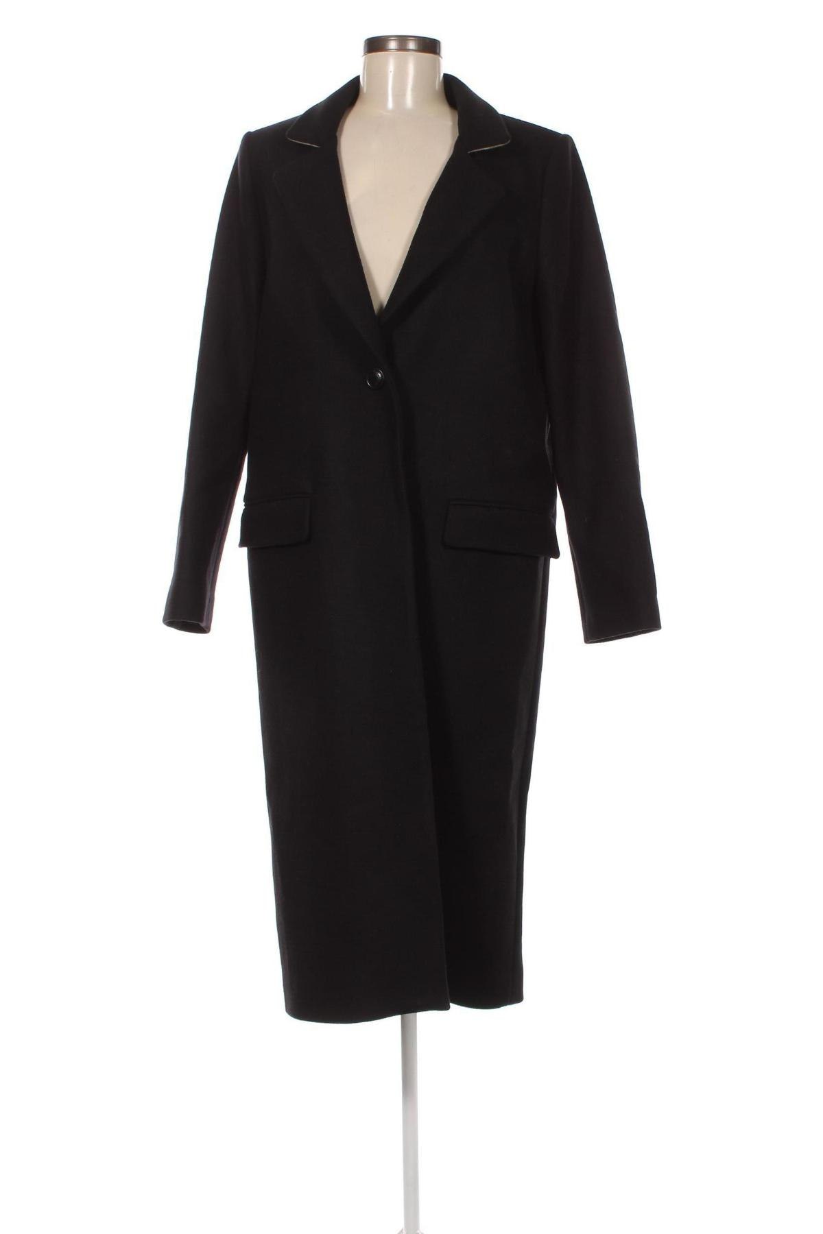 Γυναικείο παλτό TWINSET, Μέγεθος XL, Χρώμα Μαύρο, Τιμή 262,58 €