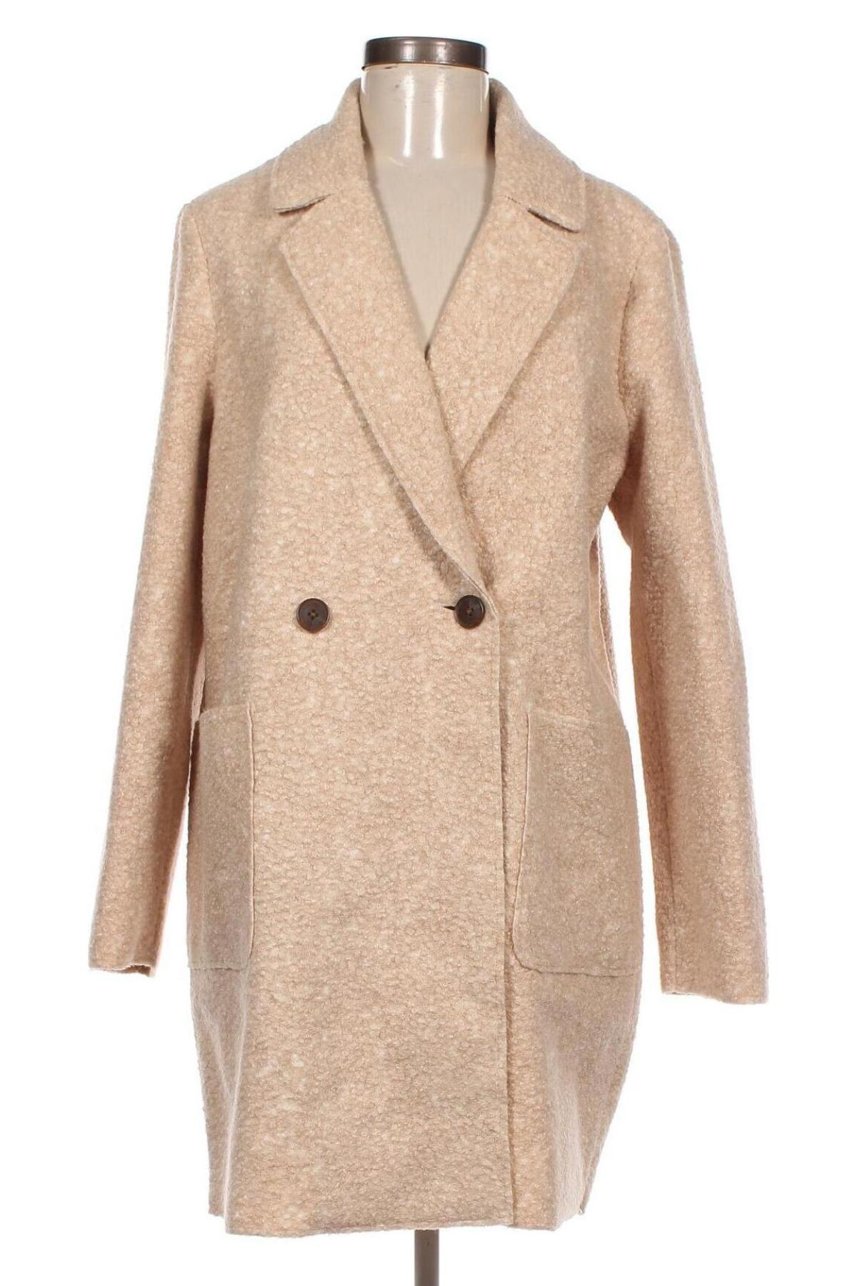 Дамско палто Tom Tailor, Размер L, Цвят Бежов, Цена 44,00 лв.