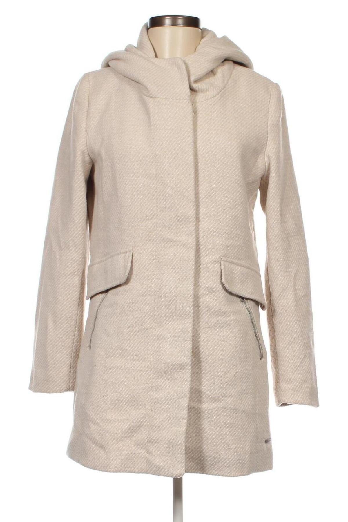Дамско палто Tom Tailor, Размер M, Цвят Бежов, Цена 82,00 лв.