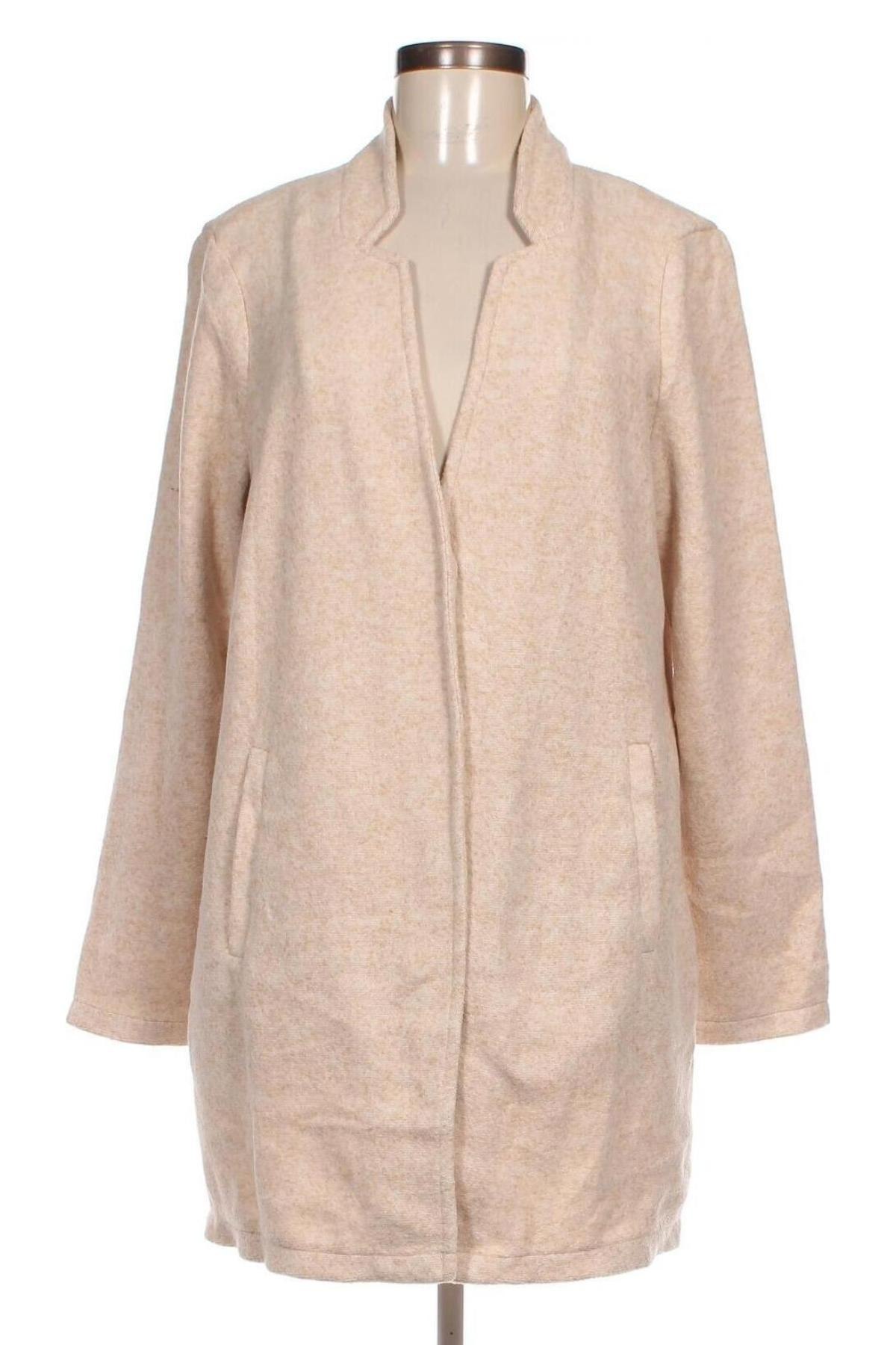 Γυναικείο παλτό Vero Moda, Μέγεθος L, Χρώμα  Μπέζ, Τιμή 16,03 €