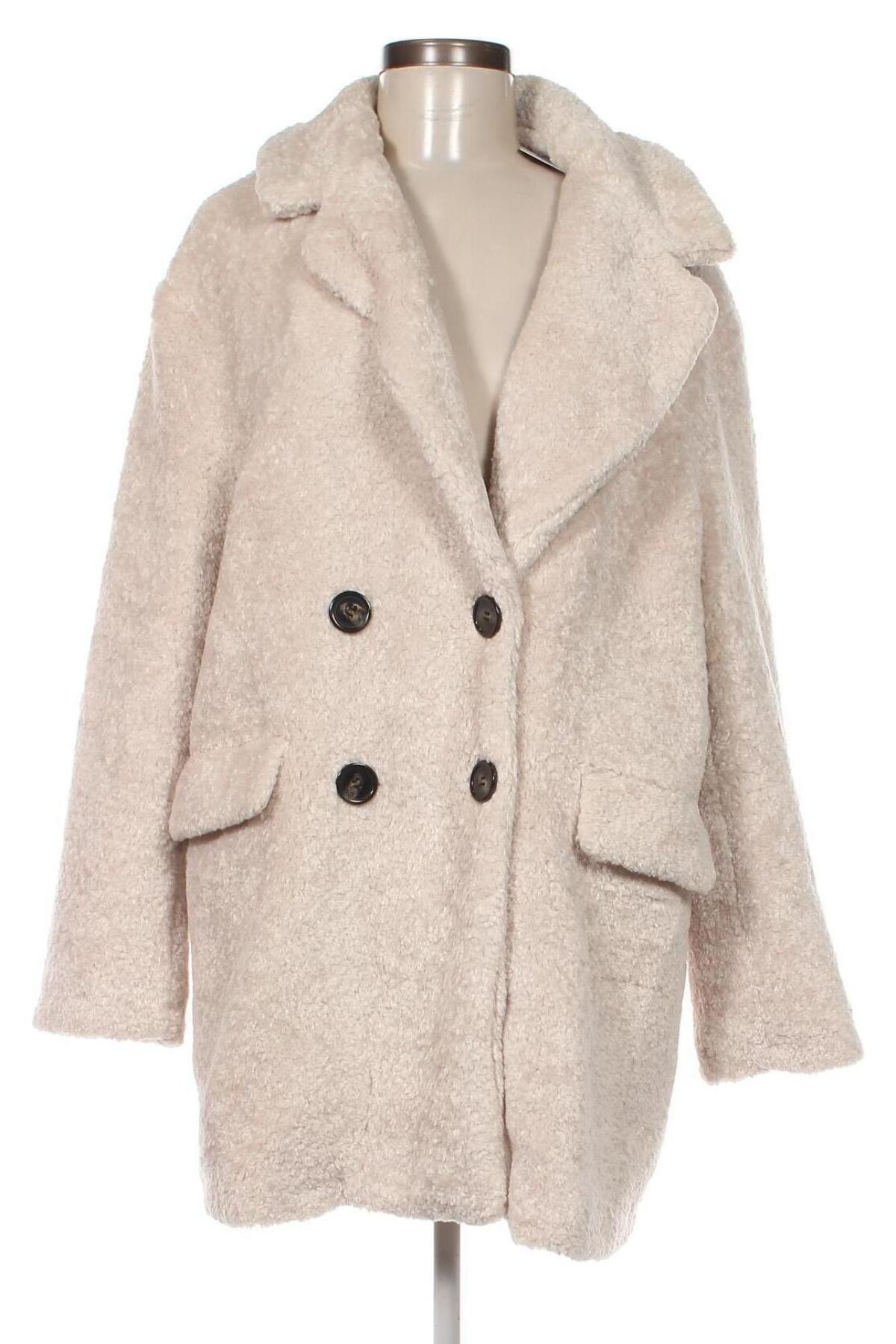 Дамско палто Vero Moda, Размер M, Цвят Екрю, Цена 31,35 лв.