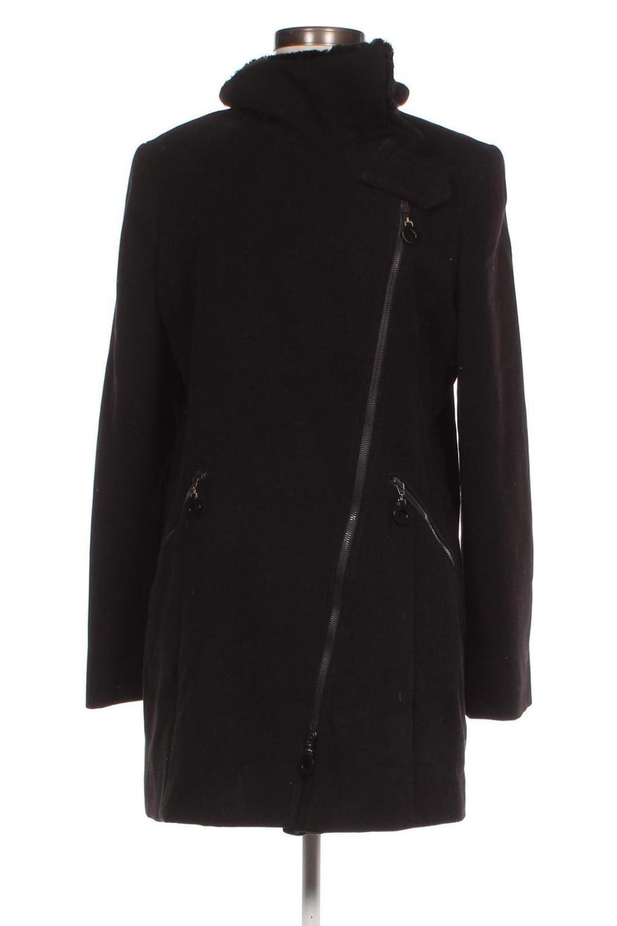 Γυναικείο παλτό Wega, Μέγεθος L, Χρώμα Μαύρο, Τιμή 11,25 €