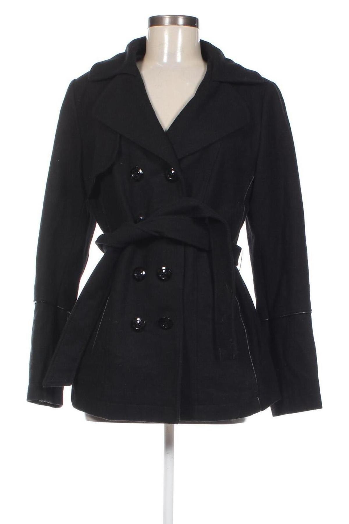 Дамско палто Yessica, Размер L, Цвят Черен, Цена 18,19 лв.