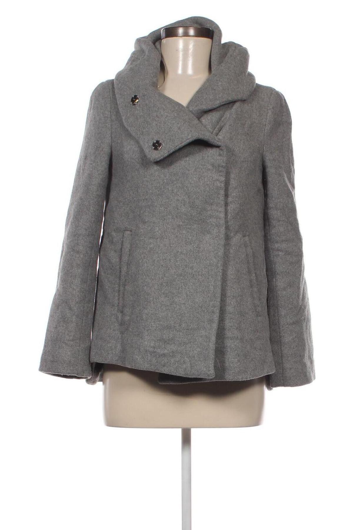 Palton de femei Zara, Mărime XS, Culoare Gri, Preț 89,47 Lei