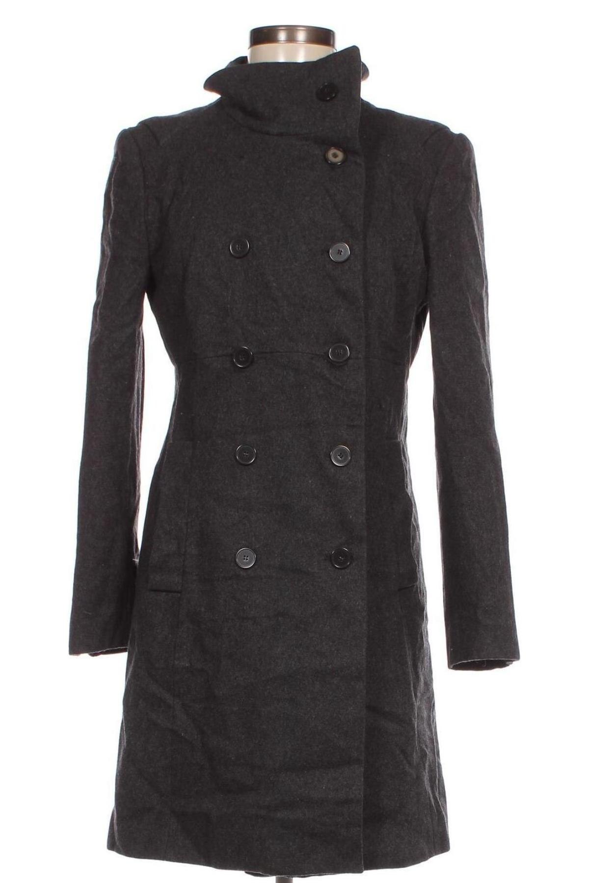 Дамско палто Zara, Размер M, Цвят Сив, Цена 34,00 лв.