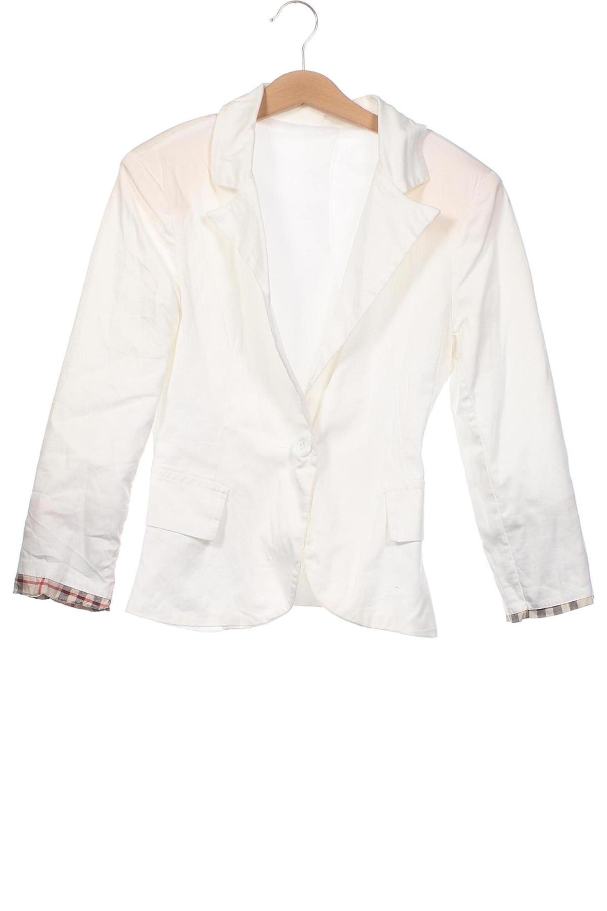 Γυναικείο σακάκι, Μέγεθος XS, Χρώμα Λευκό, Τιμή 5,12 €