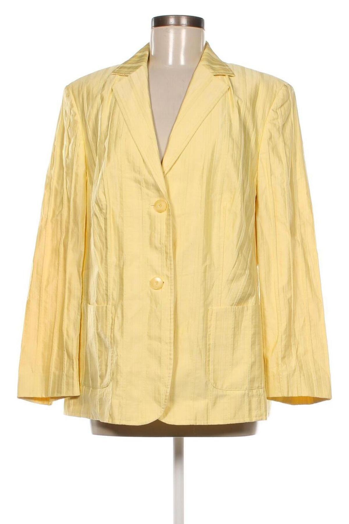 Γυναικείο σακάκι Basler, Μέγεθος XL, Χρώμα Κίτρινο, Τιμή 56,31 €