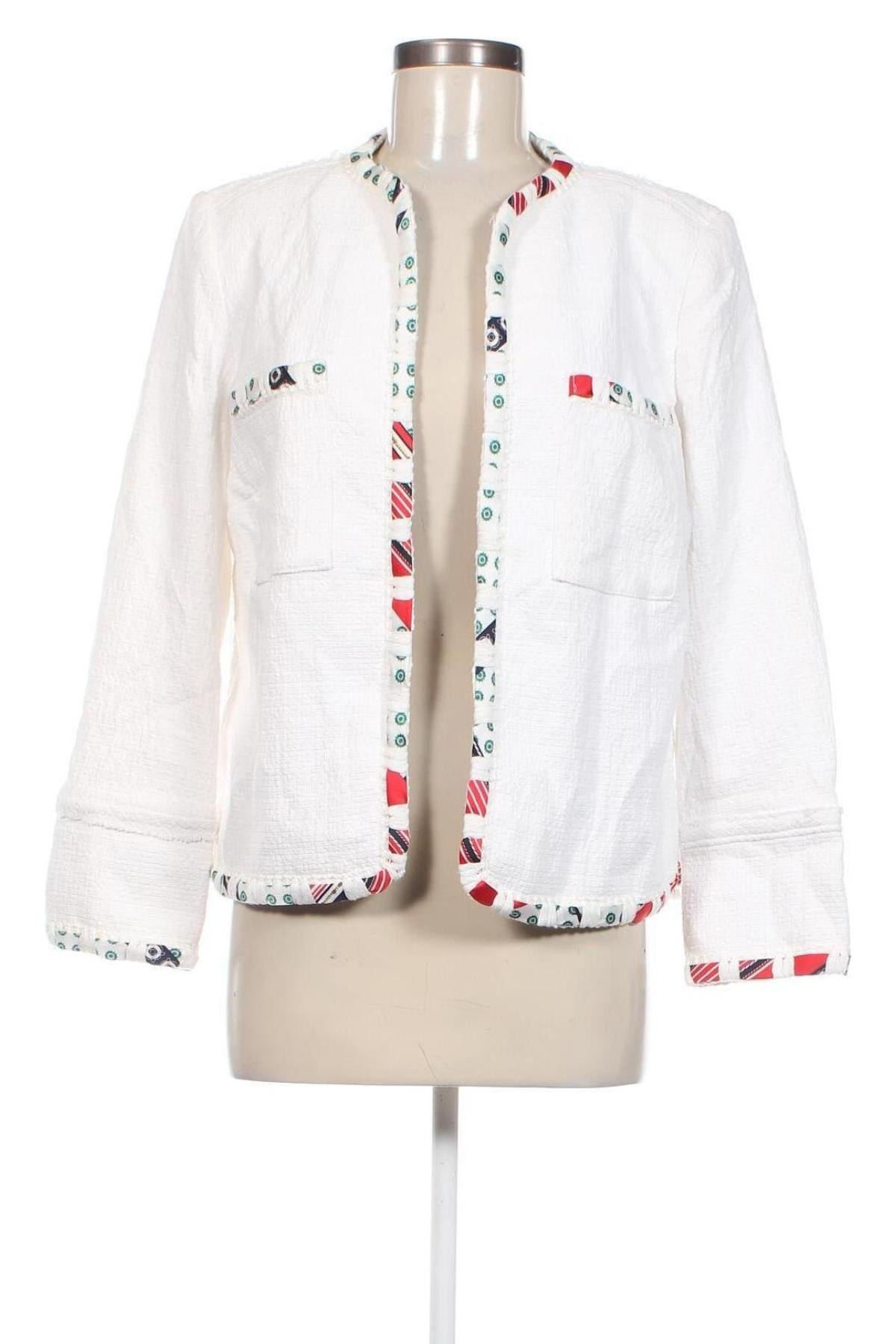 Γυναικείο σακάκι Cortefiel, Μέγεθος L, Χρώμα Λευκό, Τιμή 37,11 €