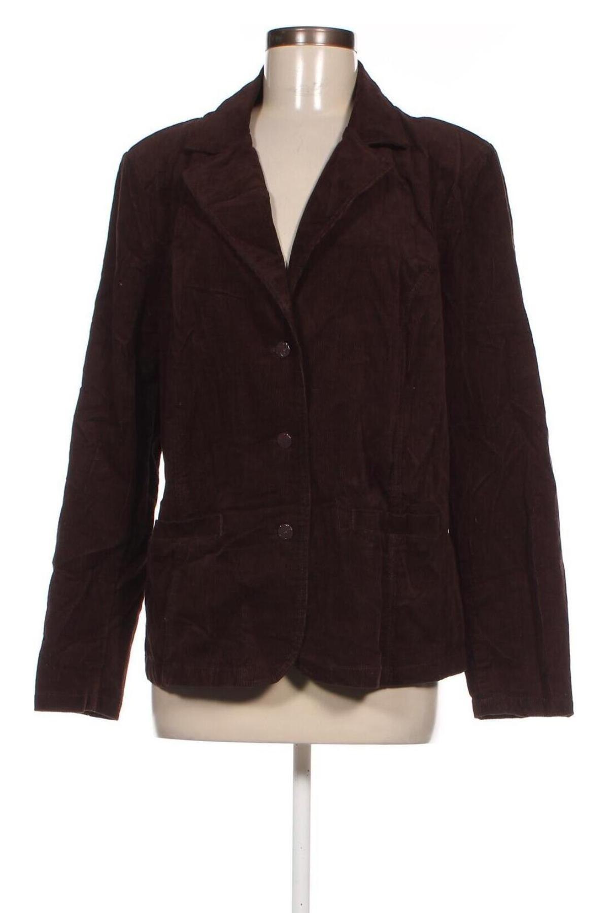 Дамско сако D'Auvry, Размер XL, Цвят Кафяв, Цена 10,20 лв.
