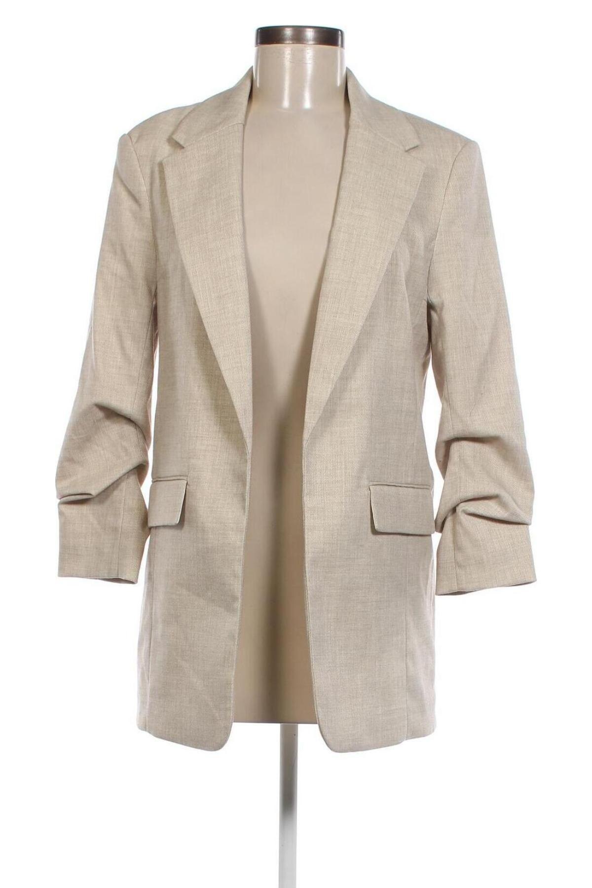 Дамско сако H&M, Размер S, Цвят Бежов, Цена 44,97 лв.