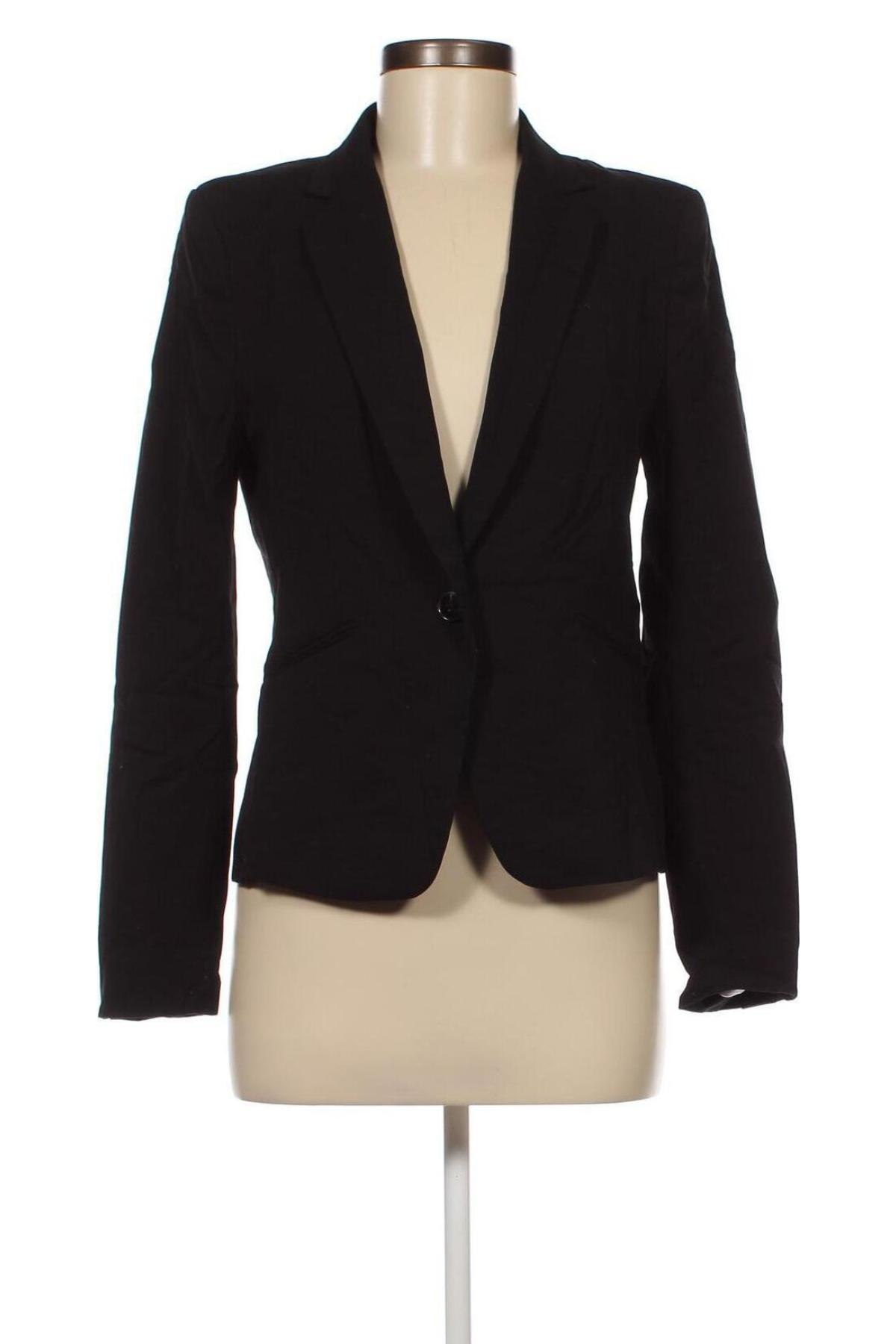 Дамско сако H&M, Размер M, Цвят Черен, Цена 13,64 лв.