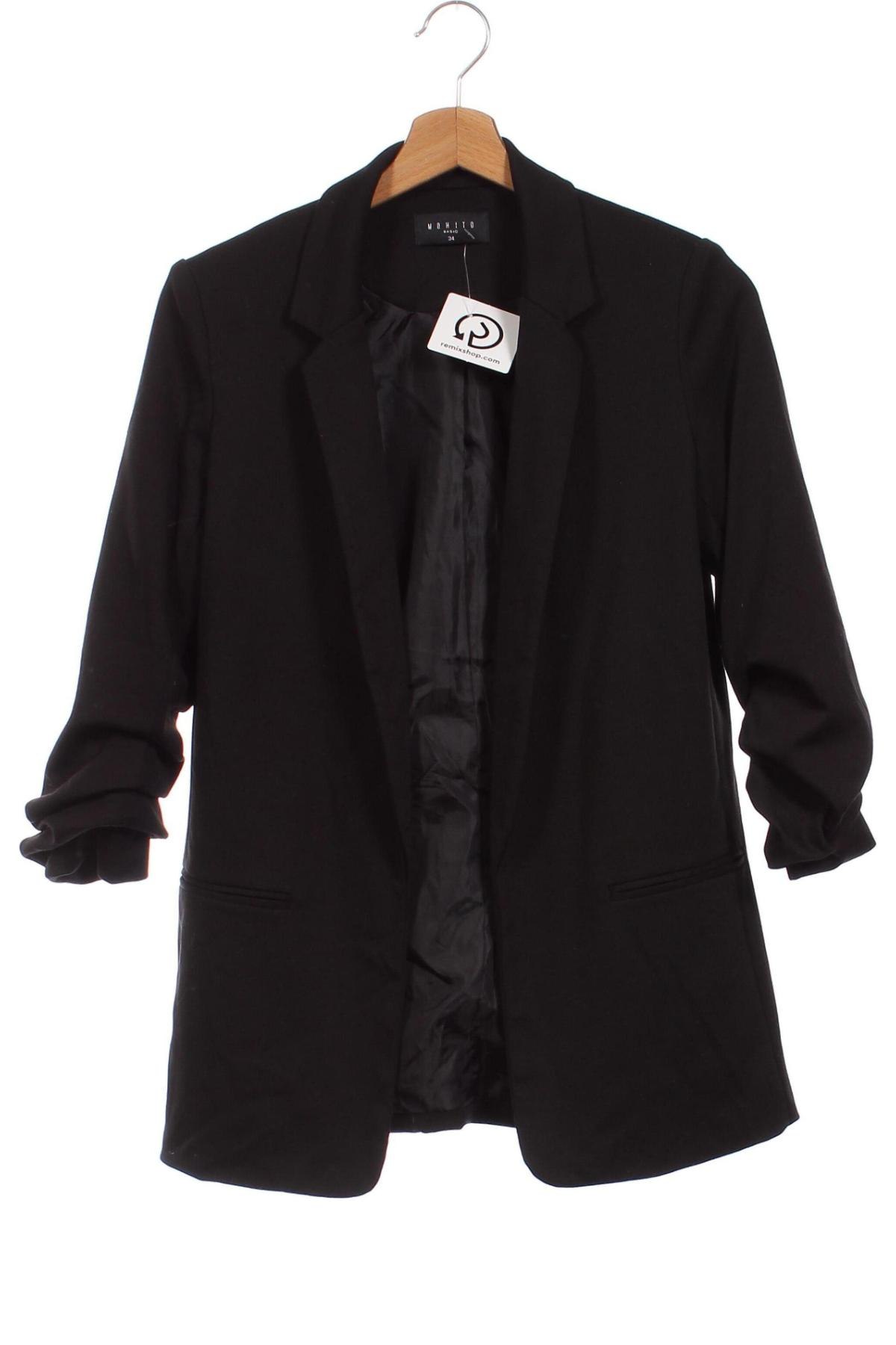 Γυναικείο σακάκι Mohito, Μέγεθος XS, Χρώμα Μαύρο, Τιμή 22,47 €