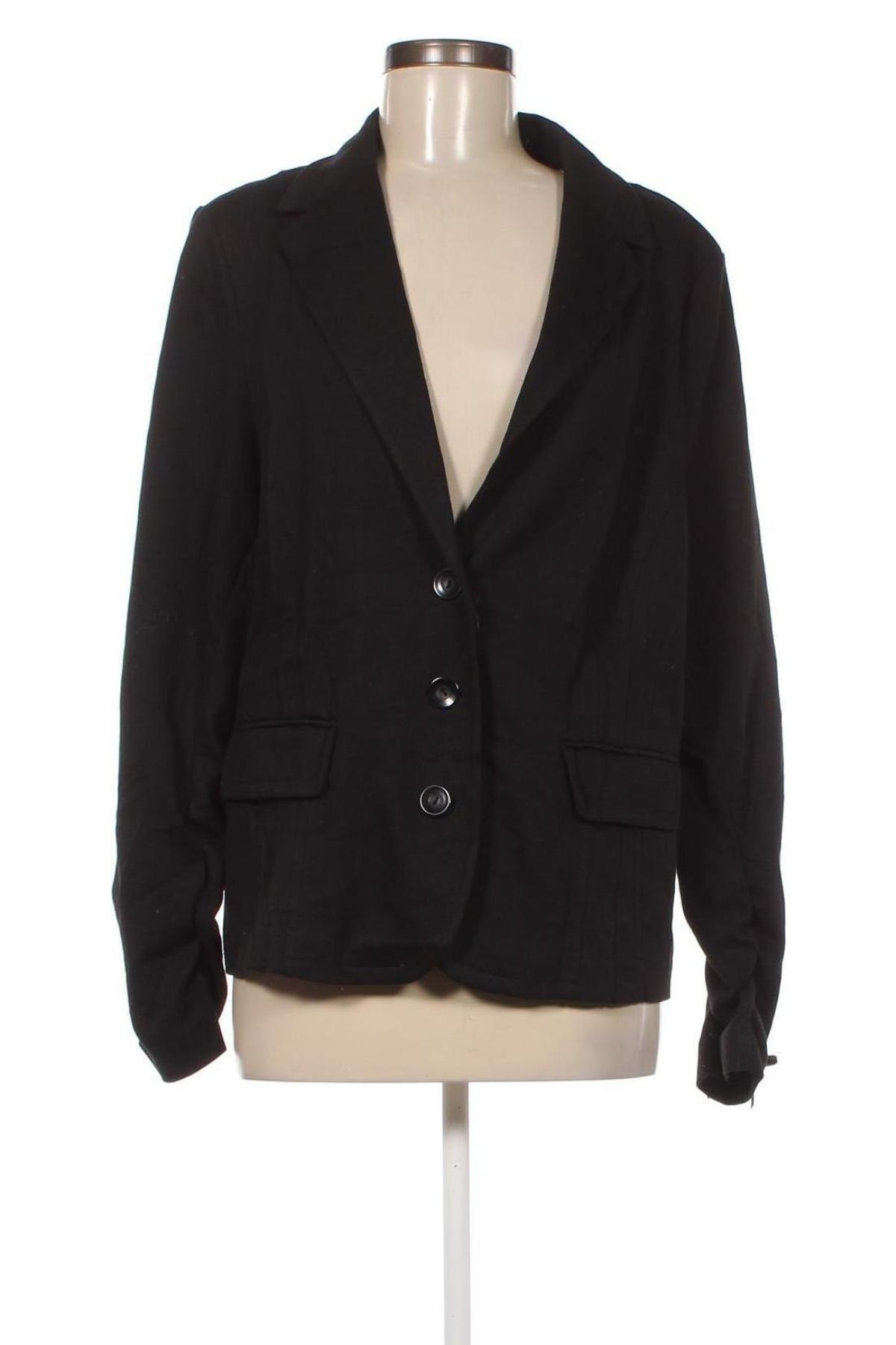 Γυναικείο σακάκι Ms Mode, Μέγεθος XL, Χρώμα Μαύρο, Τιμή 13,34 €