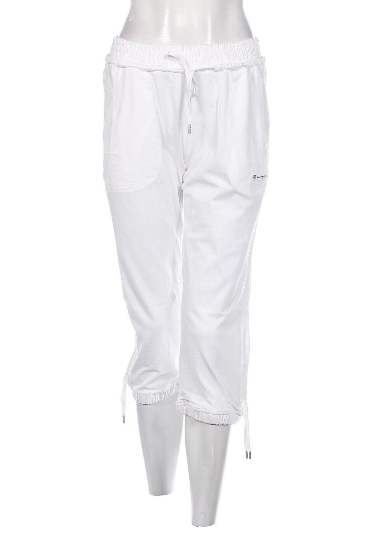 Γυναικείο αθλητικό παντελόνι Champion, Μέγεθος XL, Χρώμα Λευκό, Τιμή 12,46 €