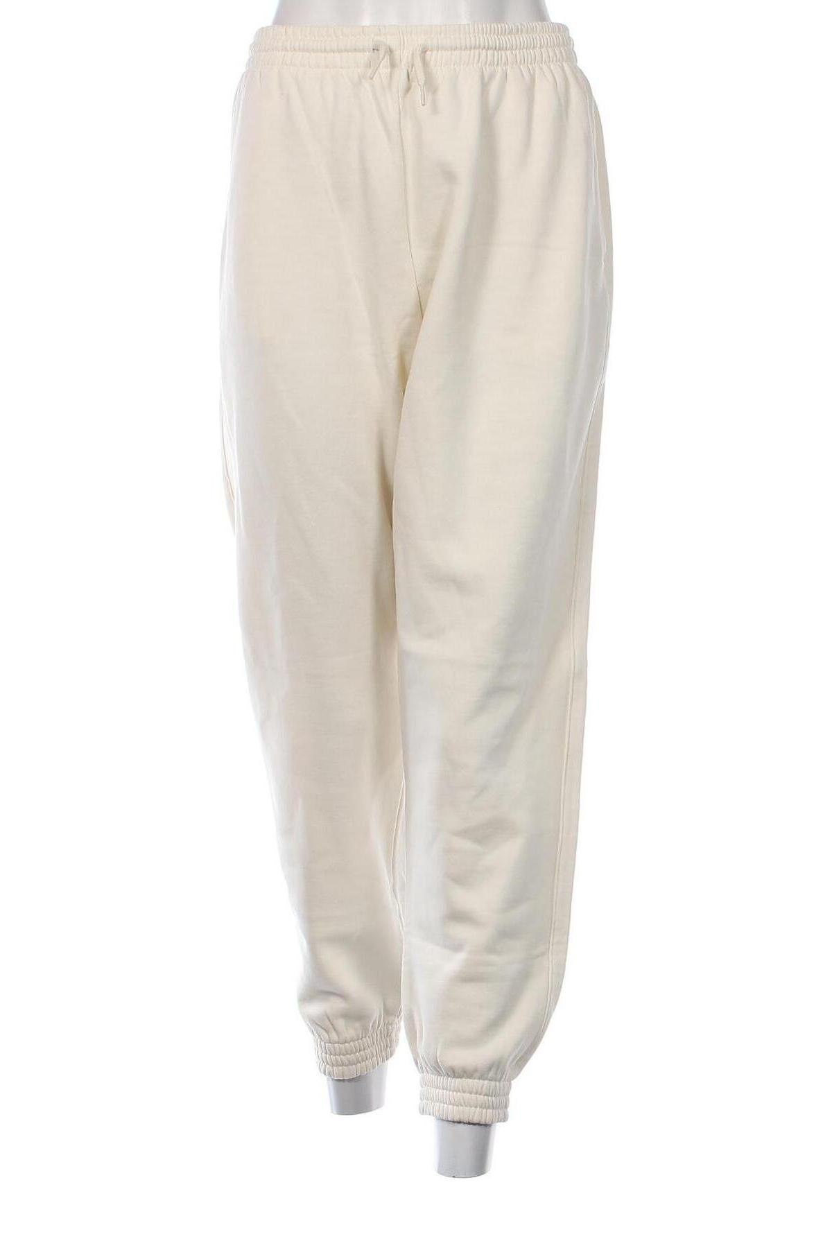 Pantaloni trening de femei H&M Divided, Mărime L, Culoare Ecru, Preț 74,81 Lei