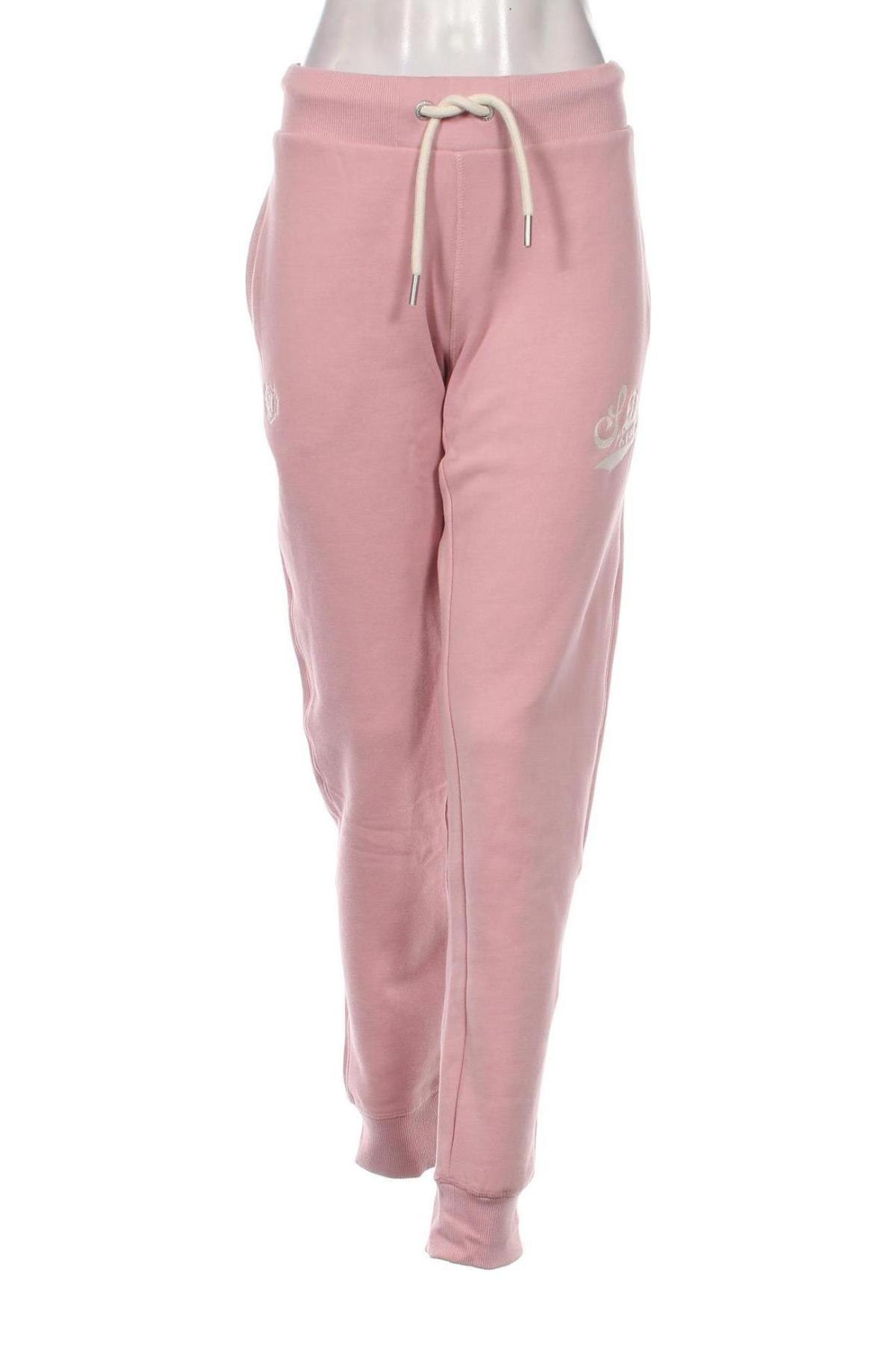 Pantaloni trening de femei Superdry, Mărime XL, Culoare Roz, Preț 156,31 Lei