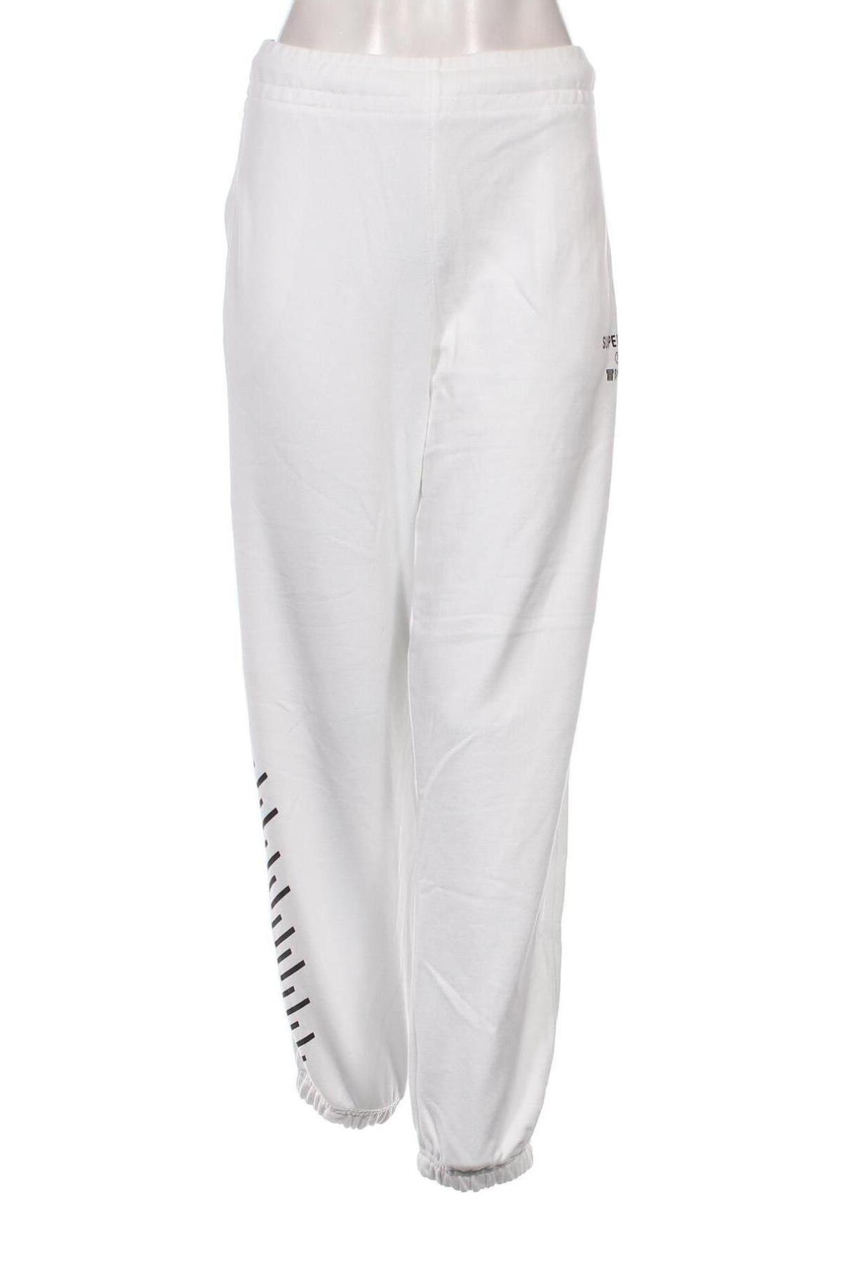 Damskie spodnie sportowe Superdry, Rozmiar XL, Kolor Biały, Cena 105,55 zł