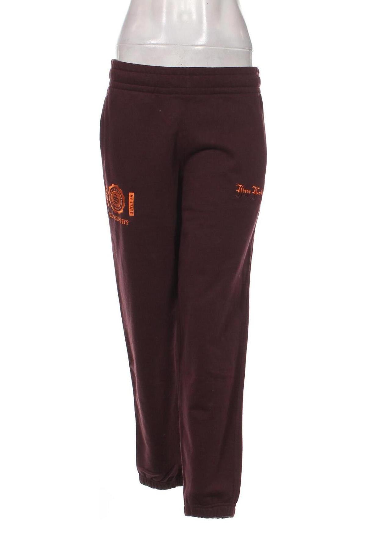 Γυναικείο αθλητικό παντελόνι Superdry, Μέγεθος M, Χρώμα Βιολετί, Τιμή 24,49 €