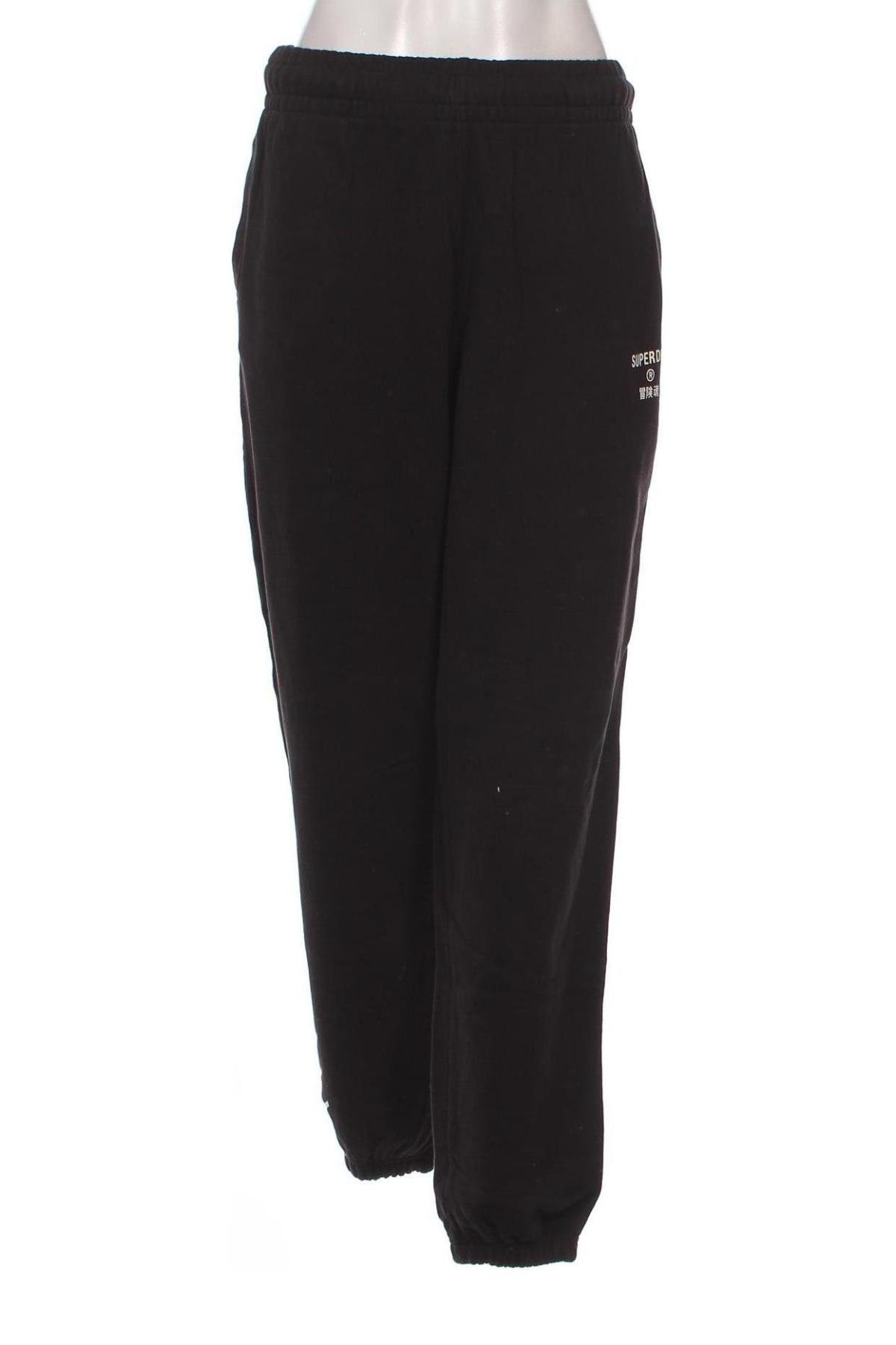 Γυναικείο αθλητικό παντελόνι Superdry, Μέγεθος L, Χρώμα Μαύρο, Τιμή 24,49 €