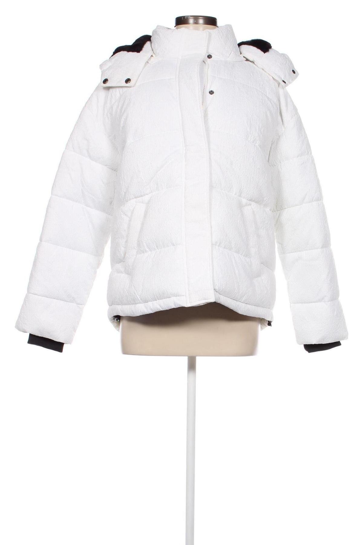 Γυναικείο μπουφάν Desigual, Μέγεθος L, Χρώμα Λευκό, Τιμή 57,37 €
