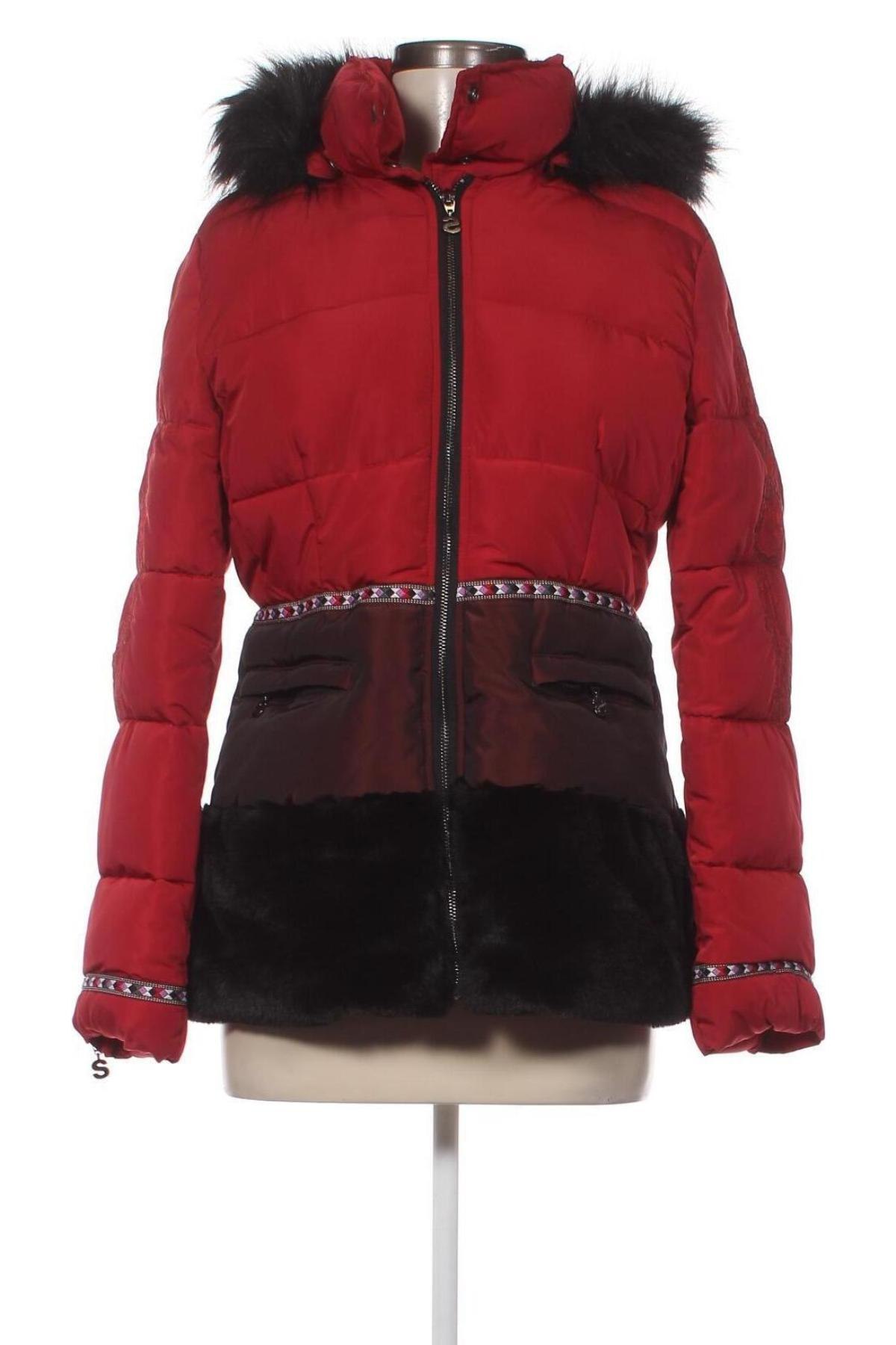 Dámska bunda  Desigual, Veľkosť M, Farba Červená, Cena  136,60 €