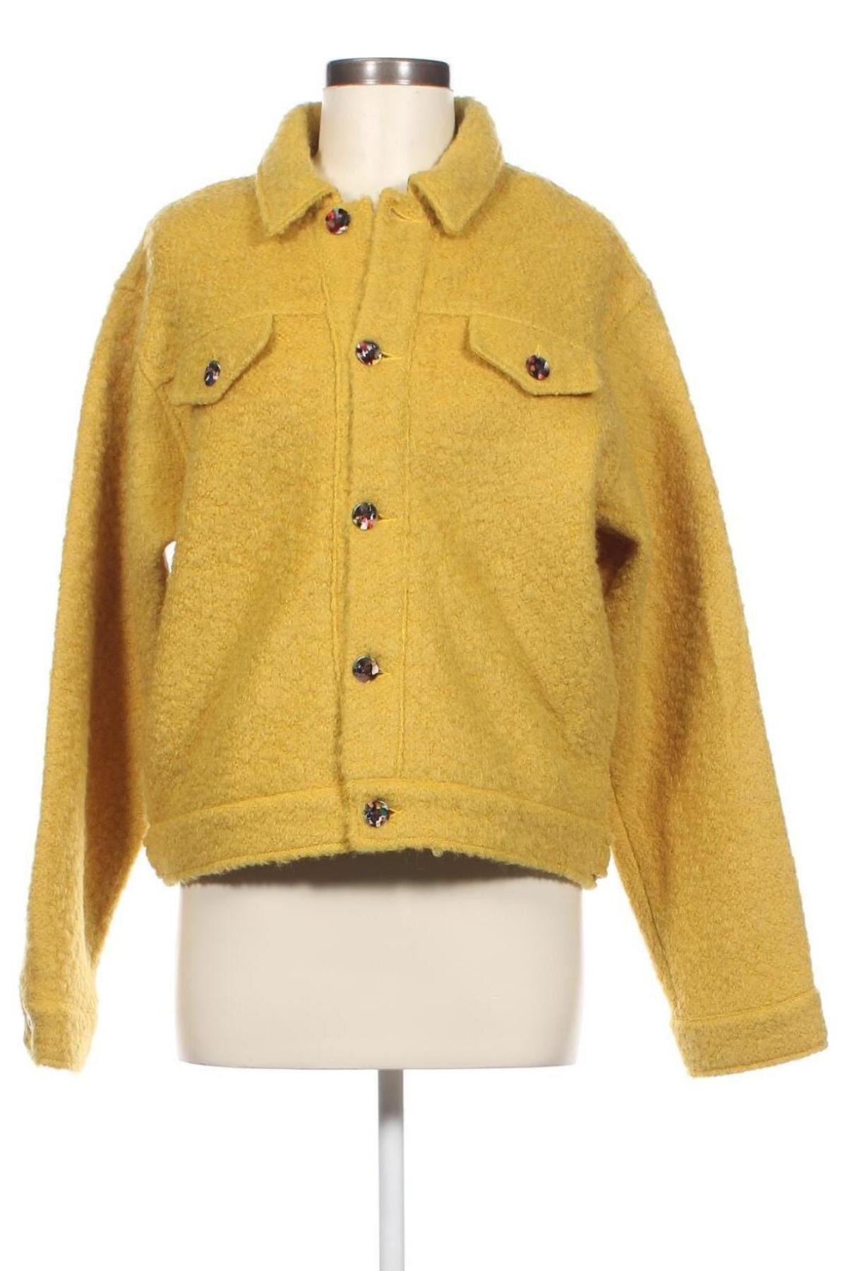 Γυναικείο μπουφάν Desigual, Μέγεθος L, Χρώμα Κίτρινο, Τιμή 56,51 €