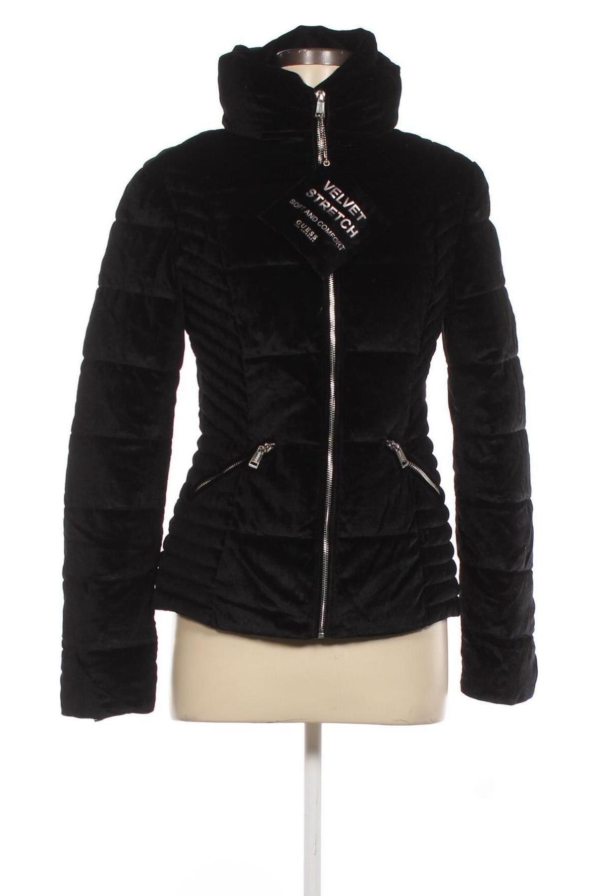 Γυναικείο μπουφάν Guess, Μέγεθος M, Χρώμα Μαύρο, Τιμή 71,75 €