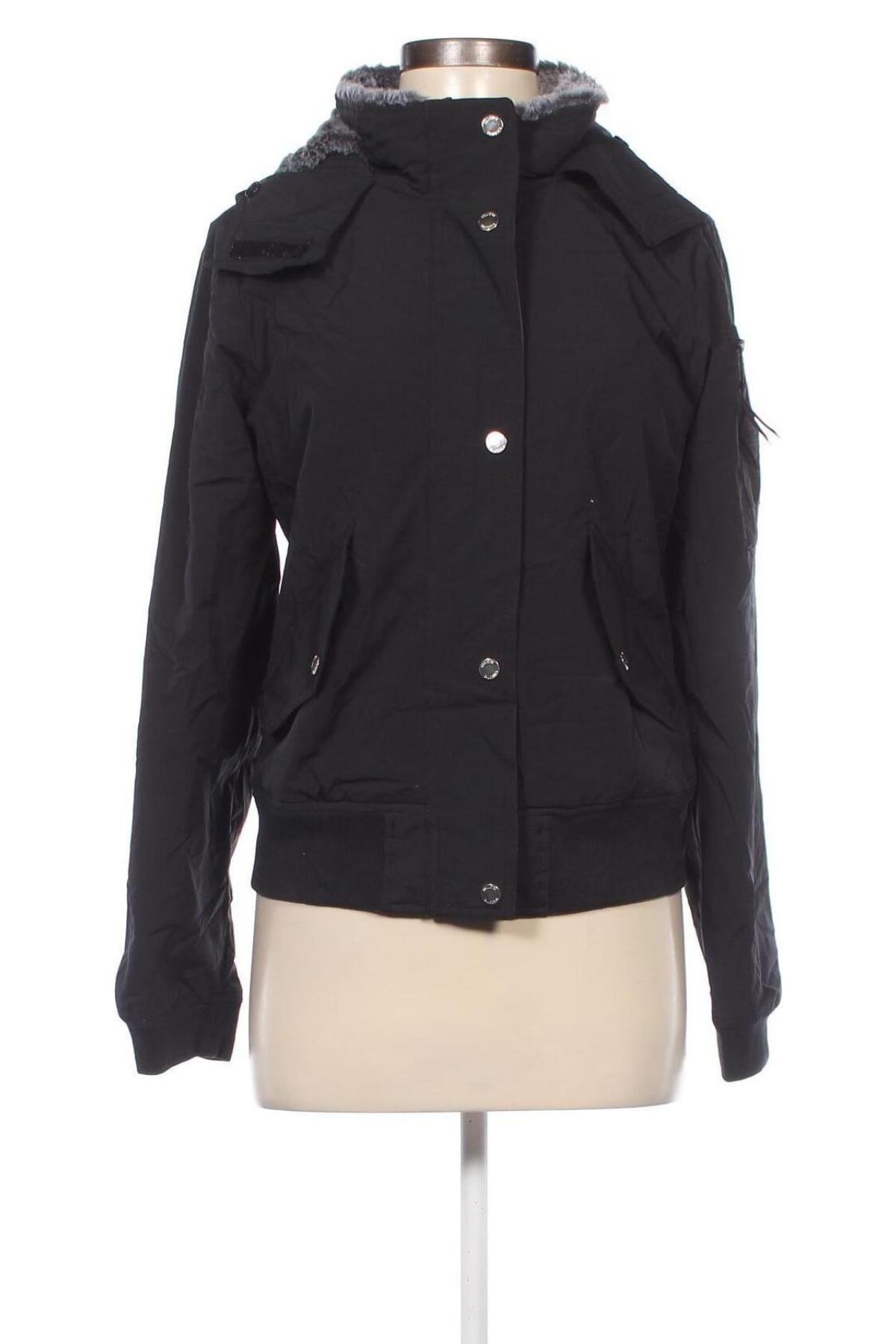 Γυναικείο μπουφάν Hollister, Μέγεθος S, Χρώμα Μαύρο, Τιμή 20,88 €