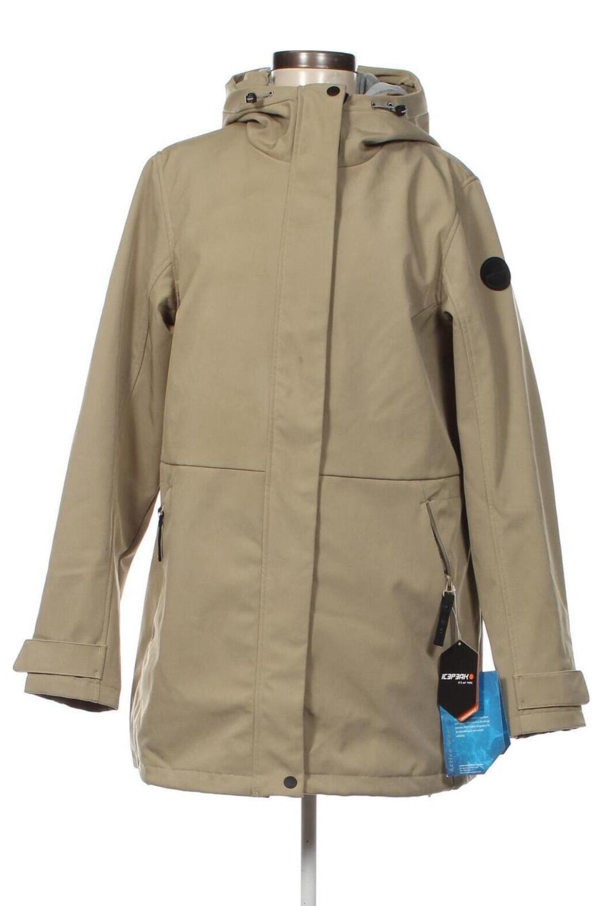 Γυναικείο μπουφάν Icepeak, Μέγεθος XL, Χρώμα  Μπέζ, Τιμή 57,84 €
