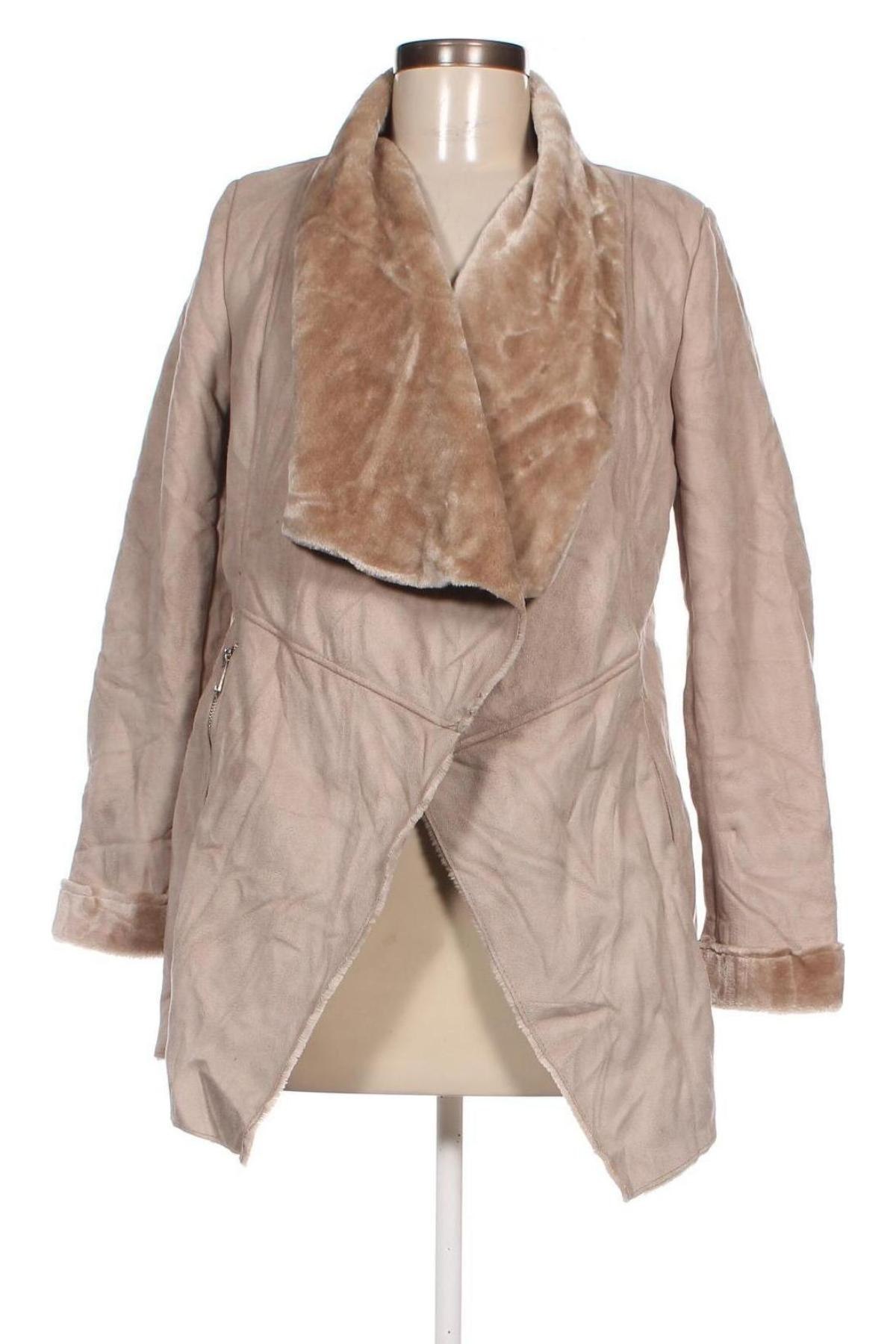 Γυναικείο μπουφάν New Look, Μέγεθος M, Χρώμα  Μπέζ, Τιμή 12,20 €