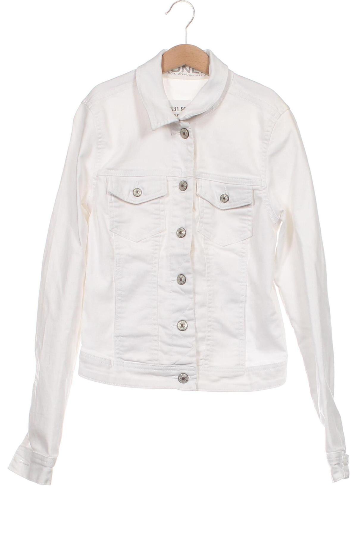 Γυναικείο μπουφάν ONLY, Μέγεθος XS, Χρώμα Λευκό, Τιμή 17,39 €