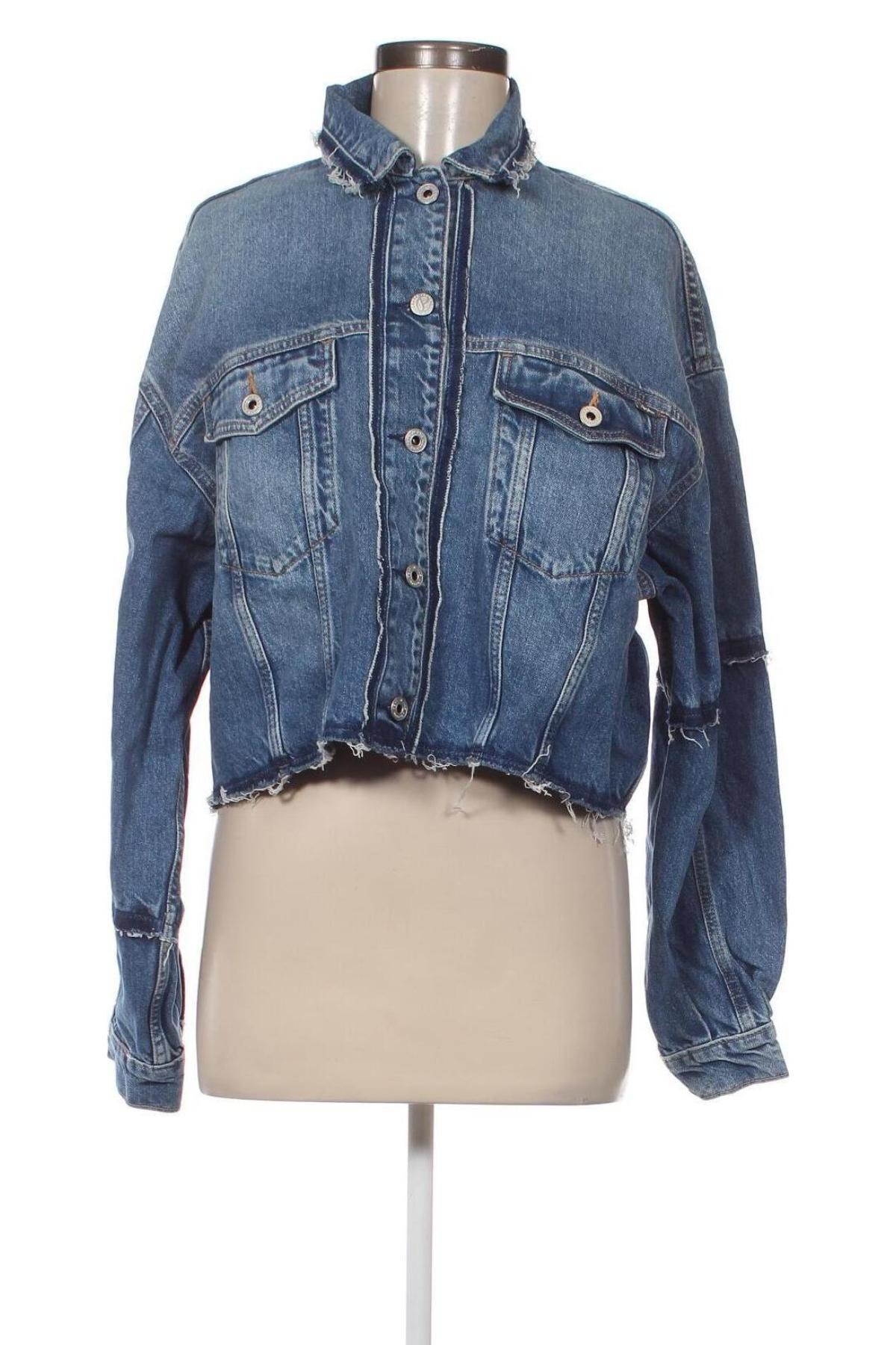 Γυναικείο μπουφάν Pepe Jeans, Μέγεθος L, Χρώμα Μπλέ, Τιμή 32,44 €