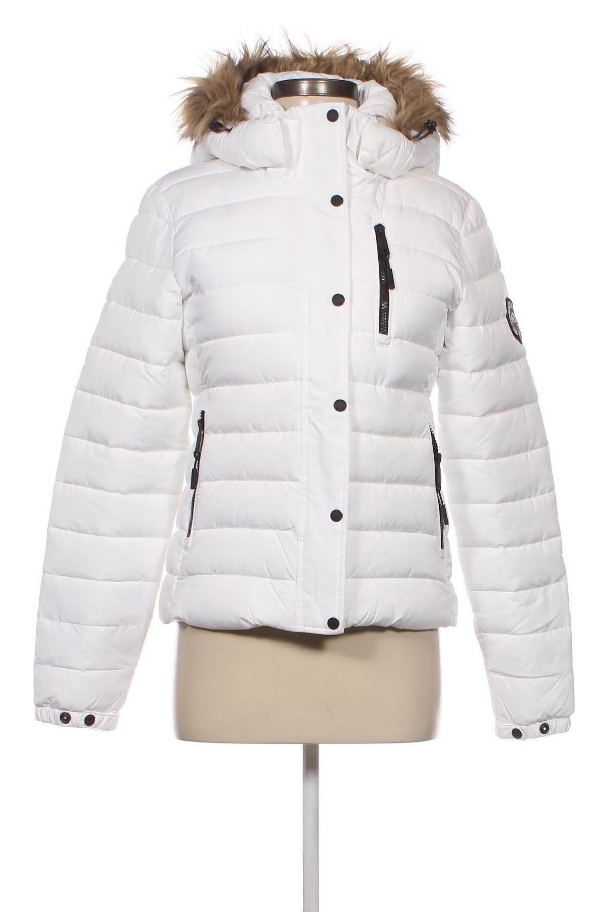 Γυναικείο μπουφάν Superdry, Μέγεθος M, Χρώμα Λευκό, Τιμή 55,73 €