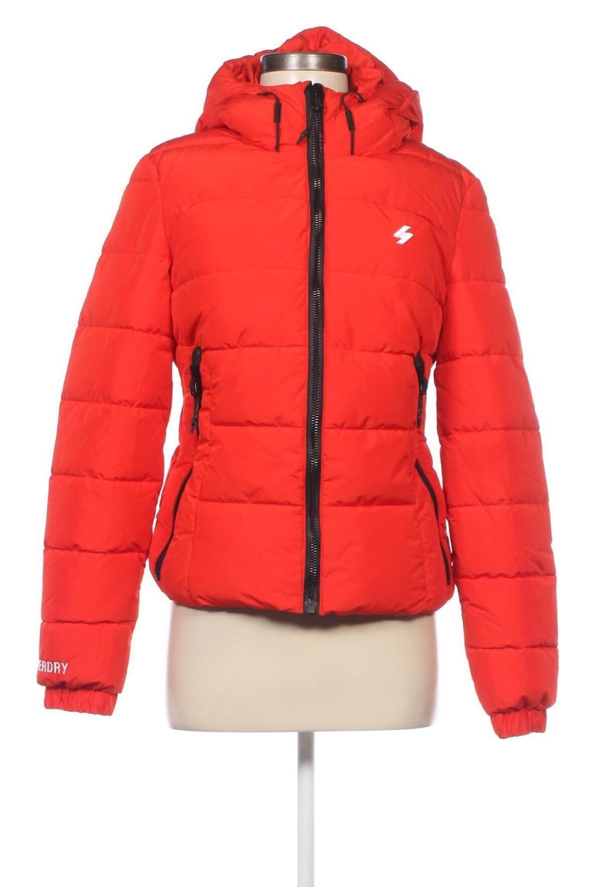 Γυναικείο μπουφάν Superdry, Μέγεθος S, Χρώμα Κόκκινο, Τιμή 40,43 €