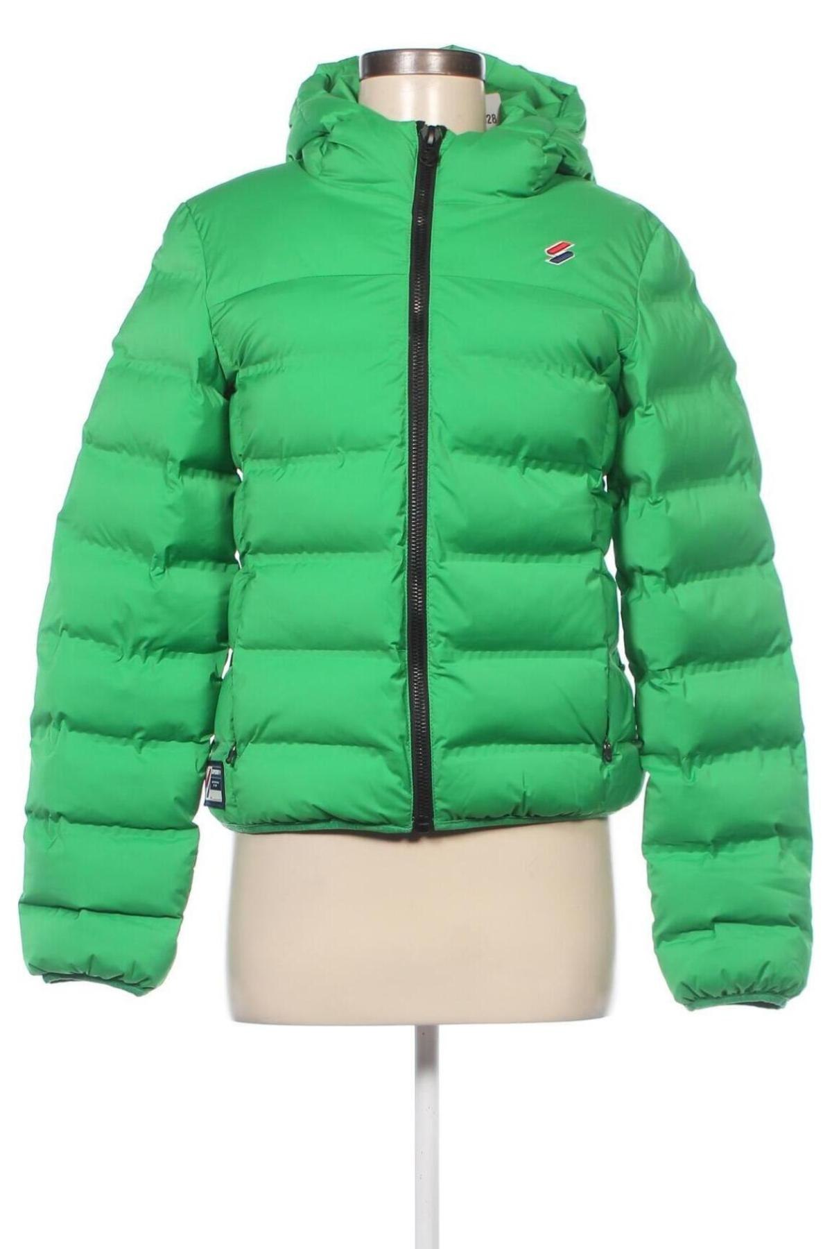 Γυναικείο μπουφάν Superdry, Μέγεθος M, Χρώμα Πράσινο, Τιμή 109,28 €