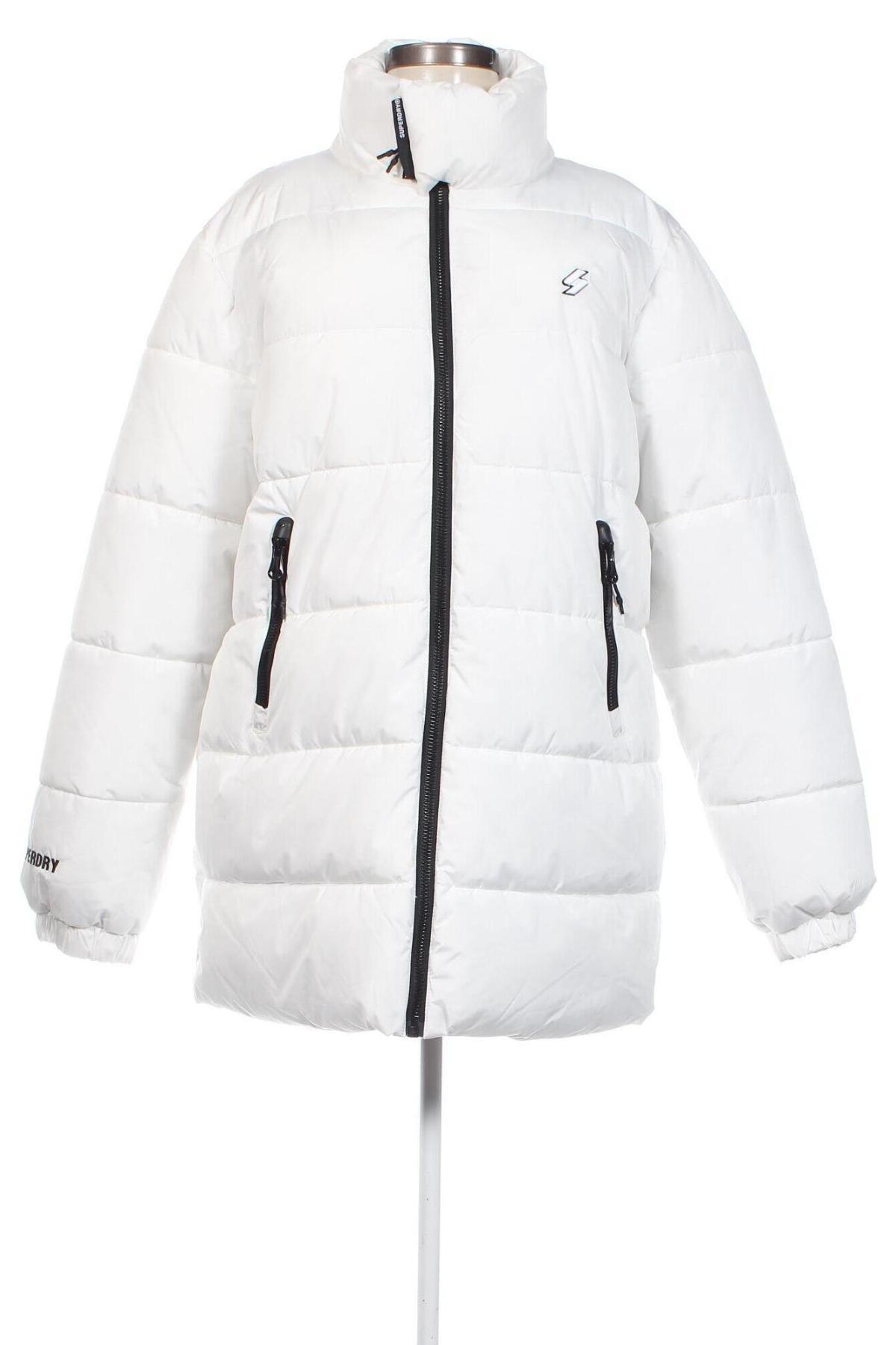 Γυναικείο μπουφάν Superdry, Μέγεθος L, Χρώμα Λευκό, Τιμή 54,64 €
