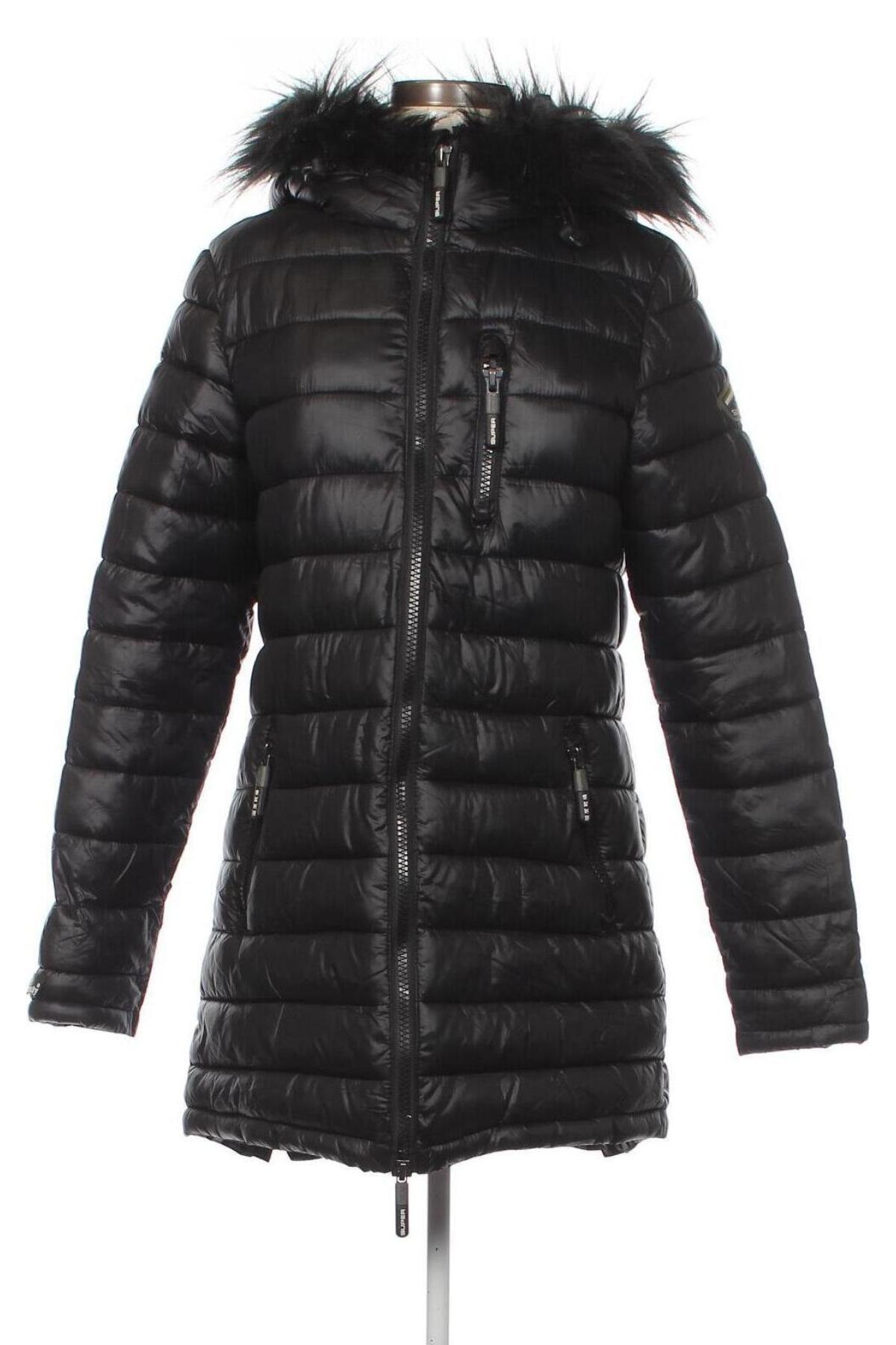 Γυναικείο μπουφάν Superdry, Μέγεθος M, Χρώμα Μαύρο, Τιμή 57,53 €