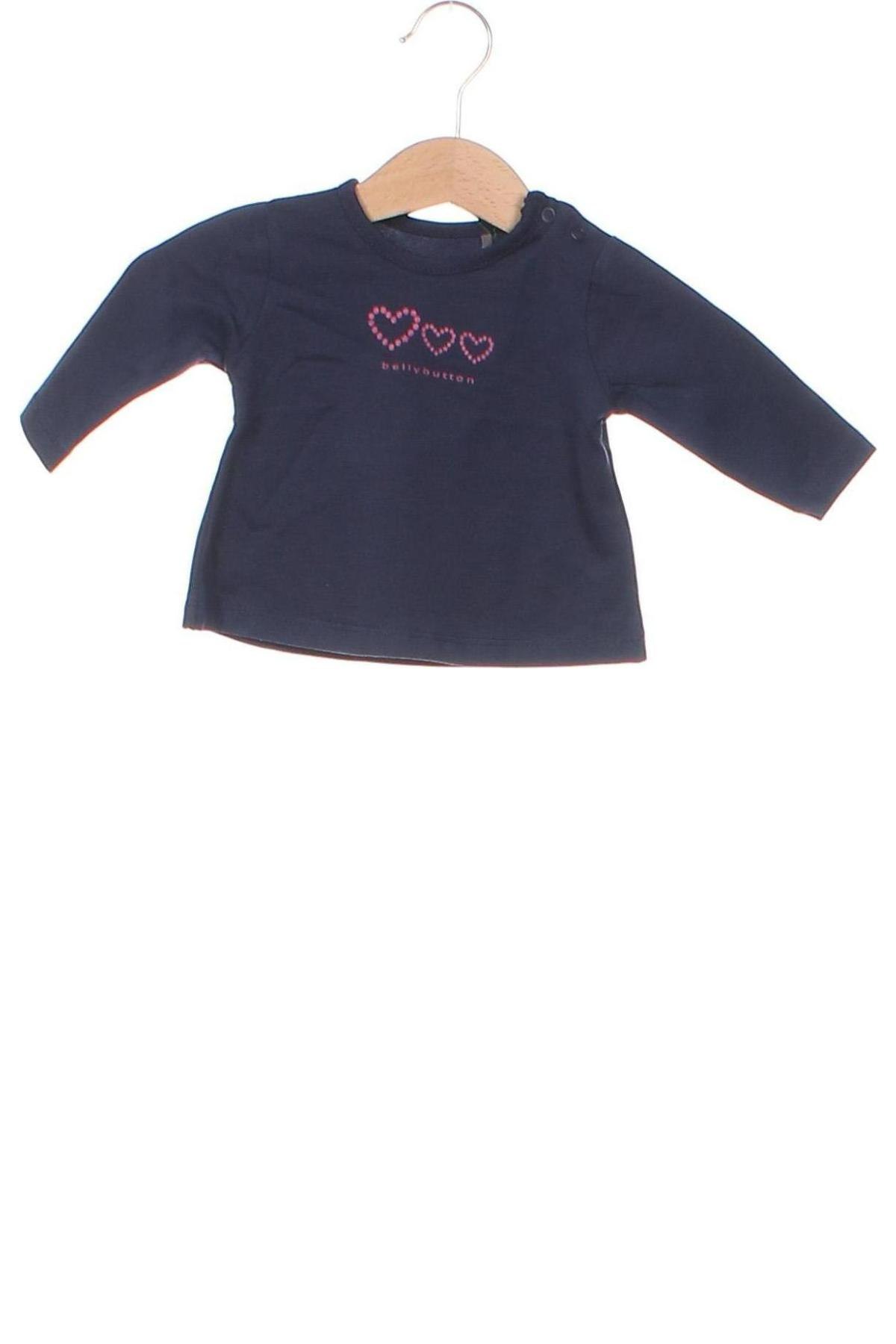 Kinder Shirt Belly Button, Größe 0-1m/ 50 cm, Farbe Blau, Preis 2,51 €