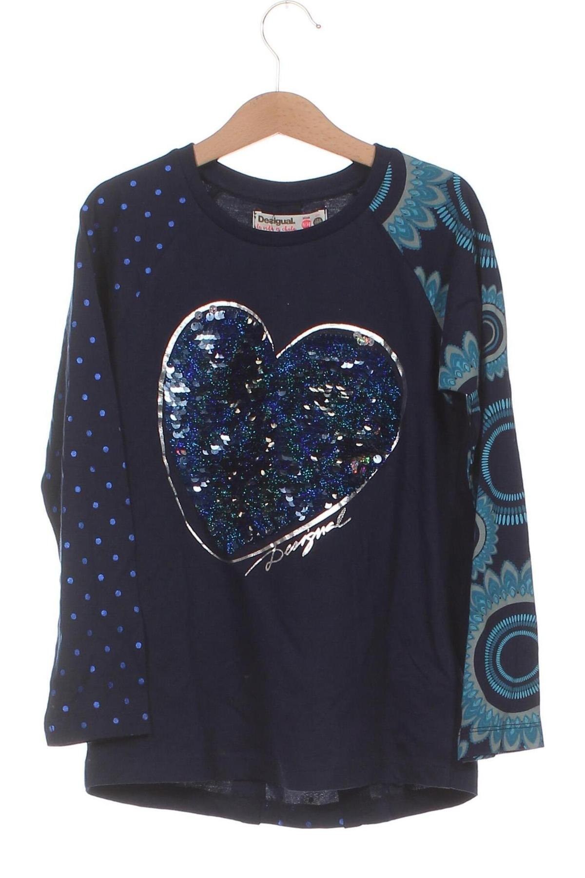Kinder Shirt Desigual, Größe 8-9y/ 134-140 cm, Farbe Blau, Preis € 35,05