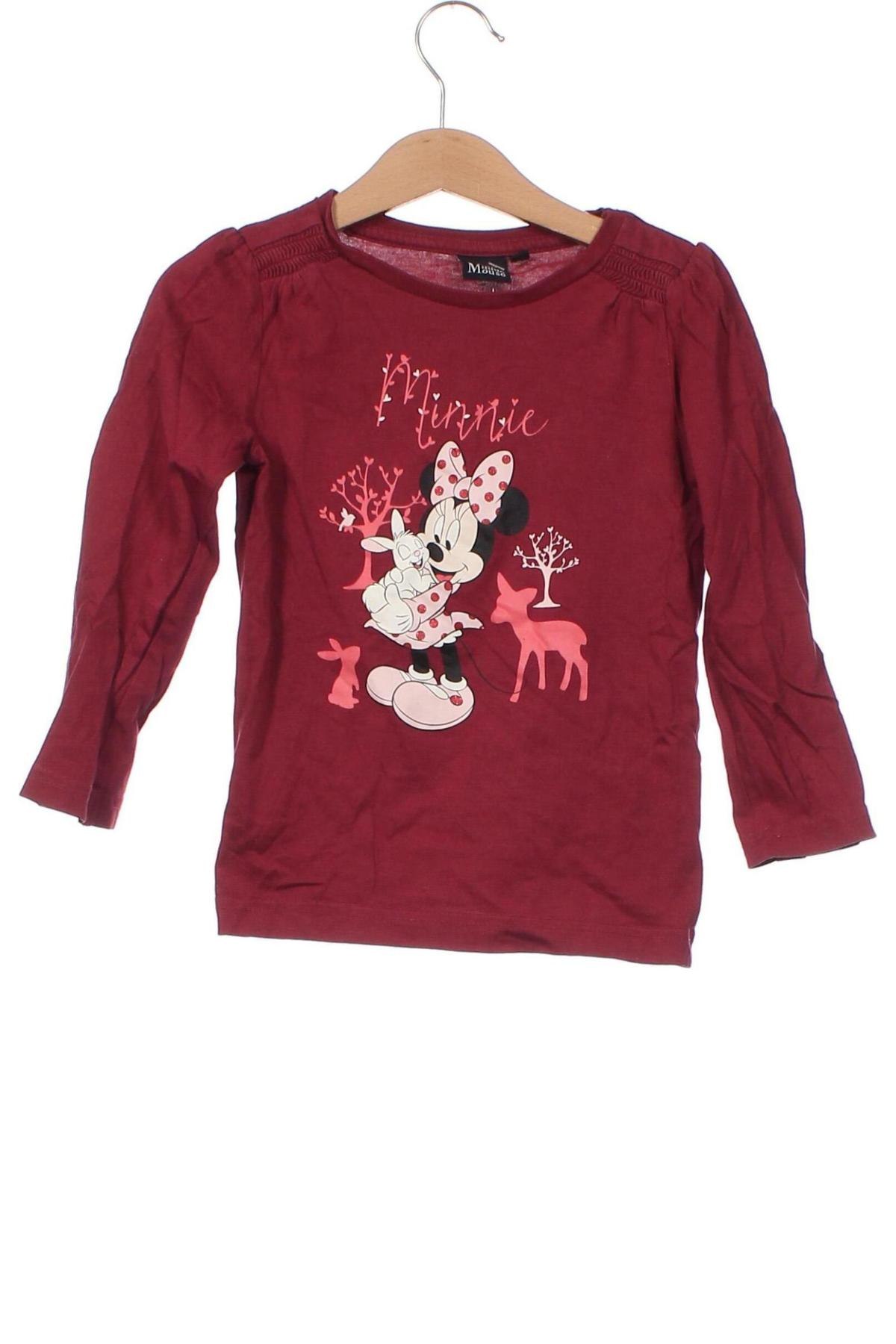 Παιδική μπλούζα Disney, Μέγεθος 2-3y/ 98-104 εκ., Χρώμα Κόκκινο, Τιμή 6,00 €