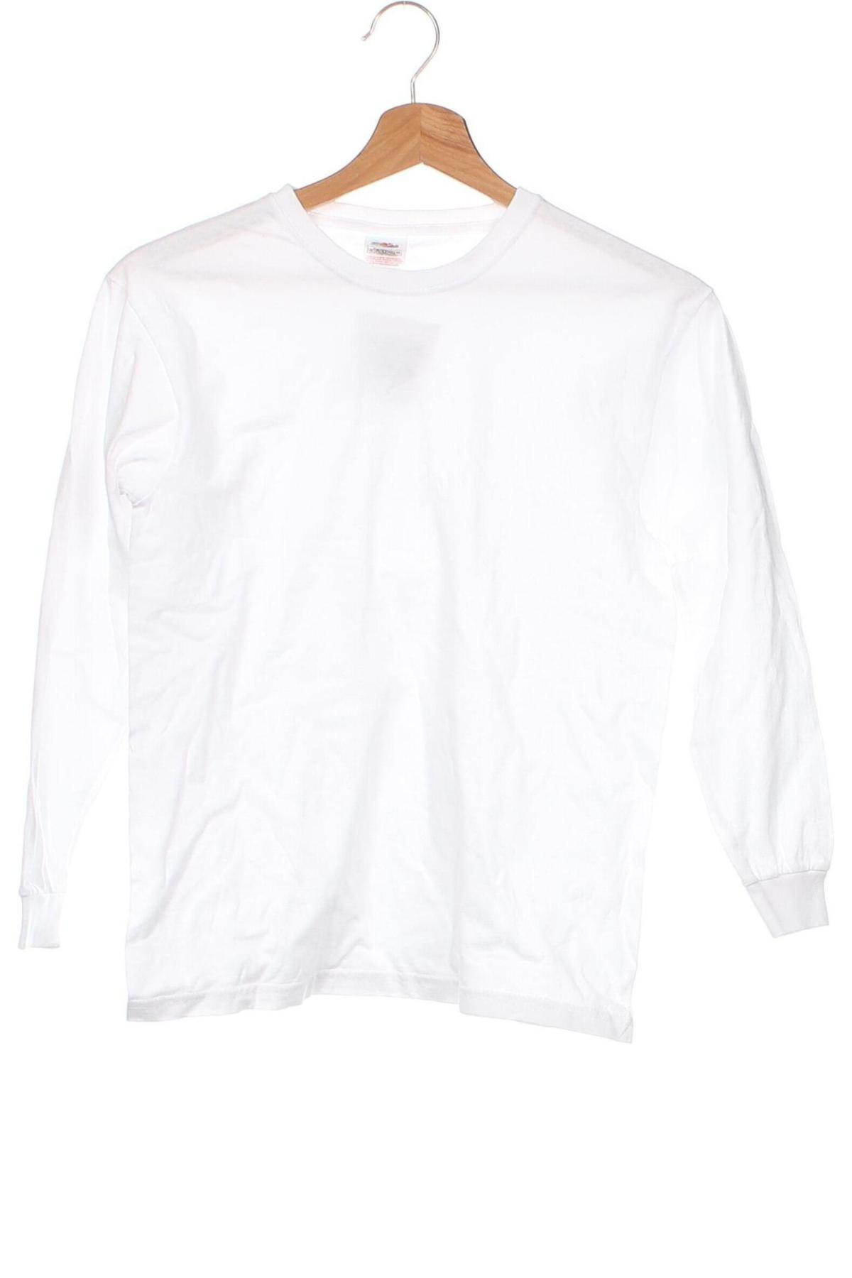 Παιδική μπλούζα Fruit Of The Loom, Μέγεθος 9-10y/ 140-146 εκ., Χρώμα Λευκό, Τιμή 6,00 €