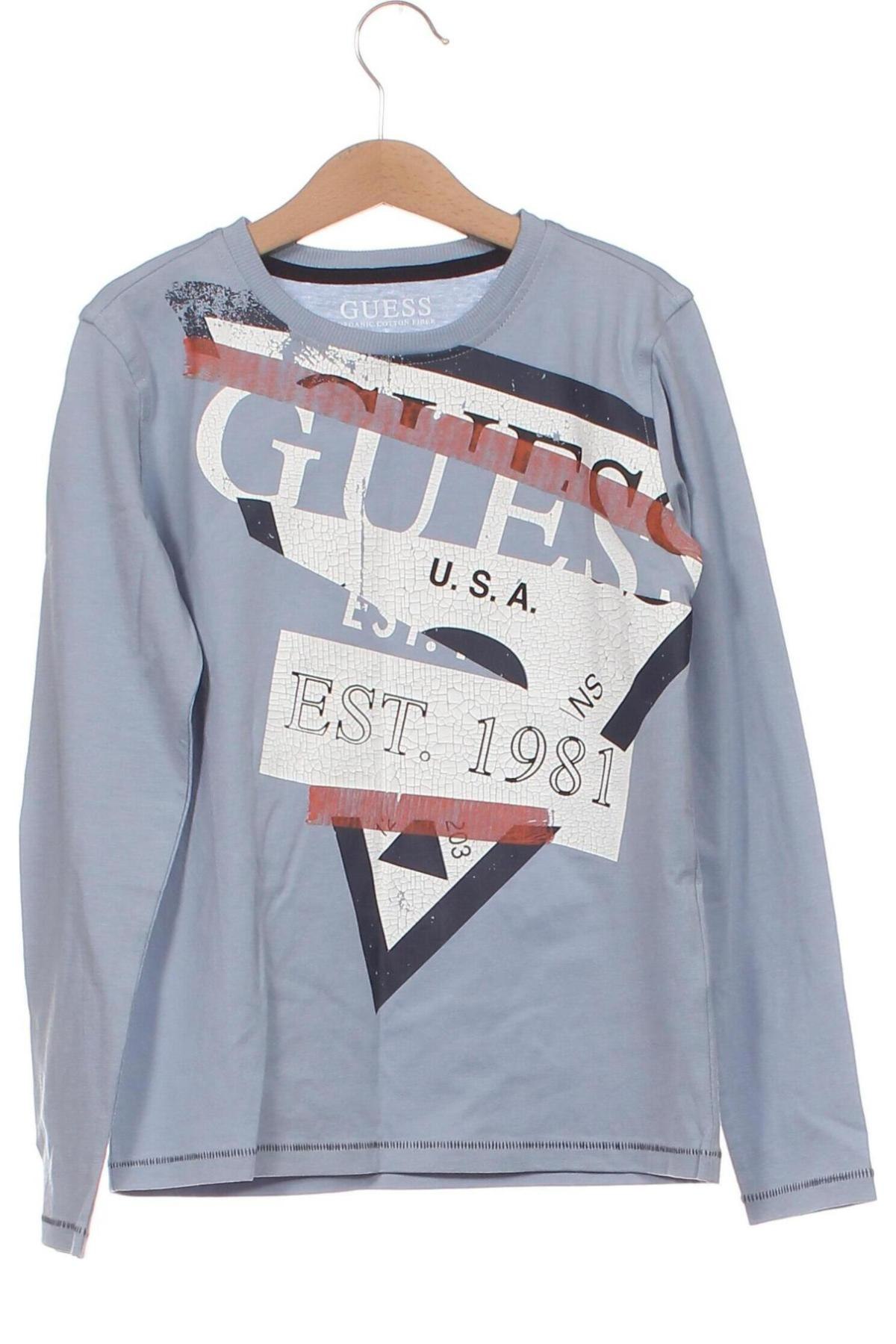 Παιδική μπλούζα Guess, Μέγεθος 7-8y/ 128-134 εκ., Χρώμα Μπλέ, Τιμή 22,62 €