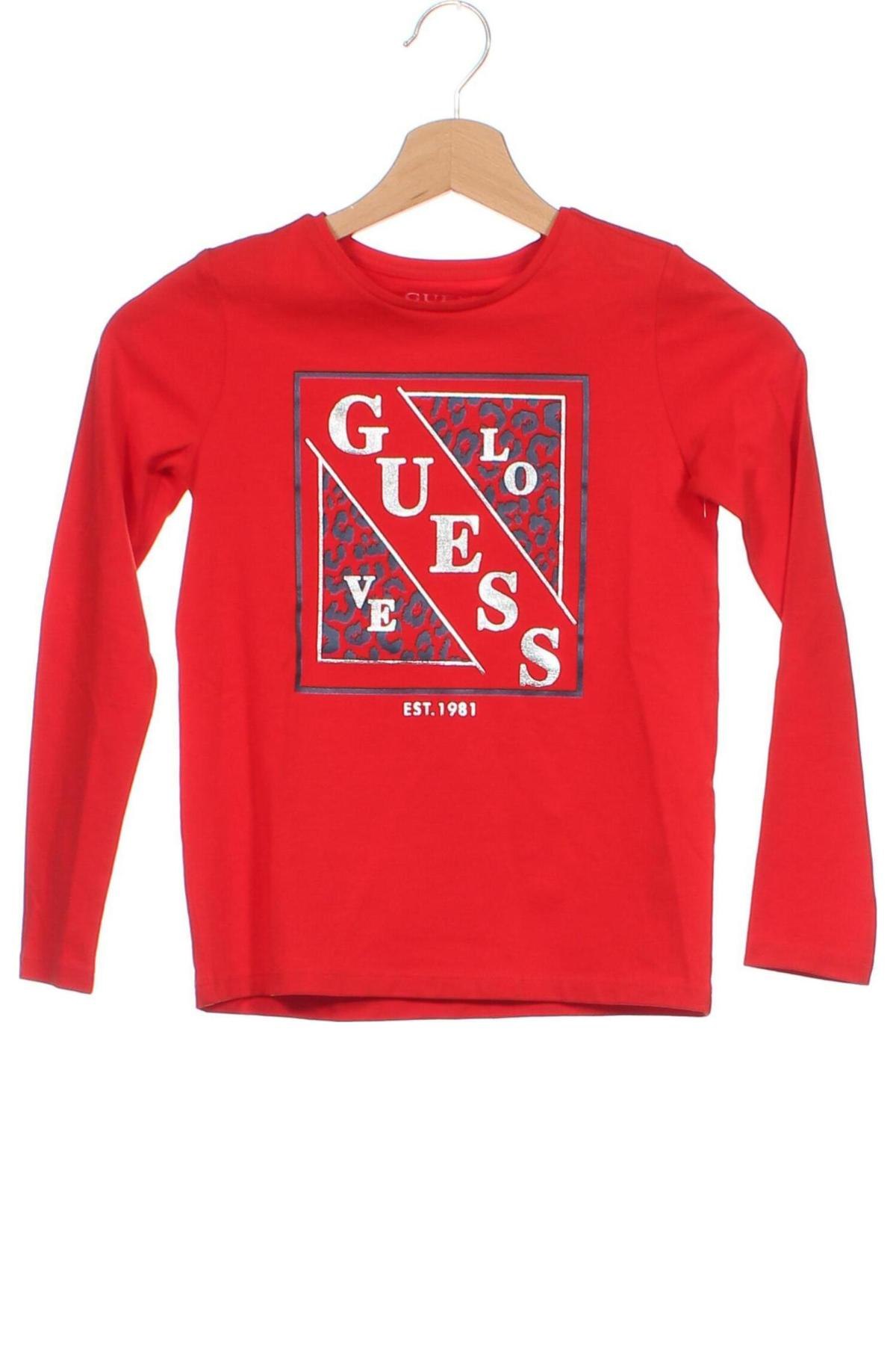 Kinder Shirt Guess, Größe 7-8y/ 128-134 cm, Farbe Rot, Preis € 21,43