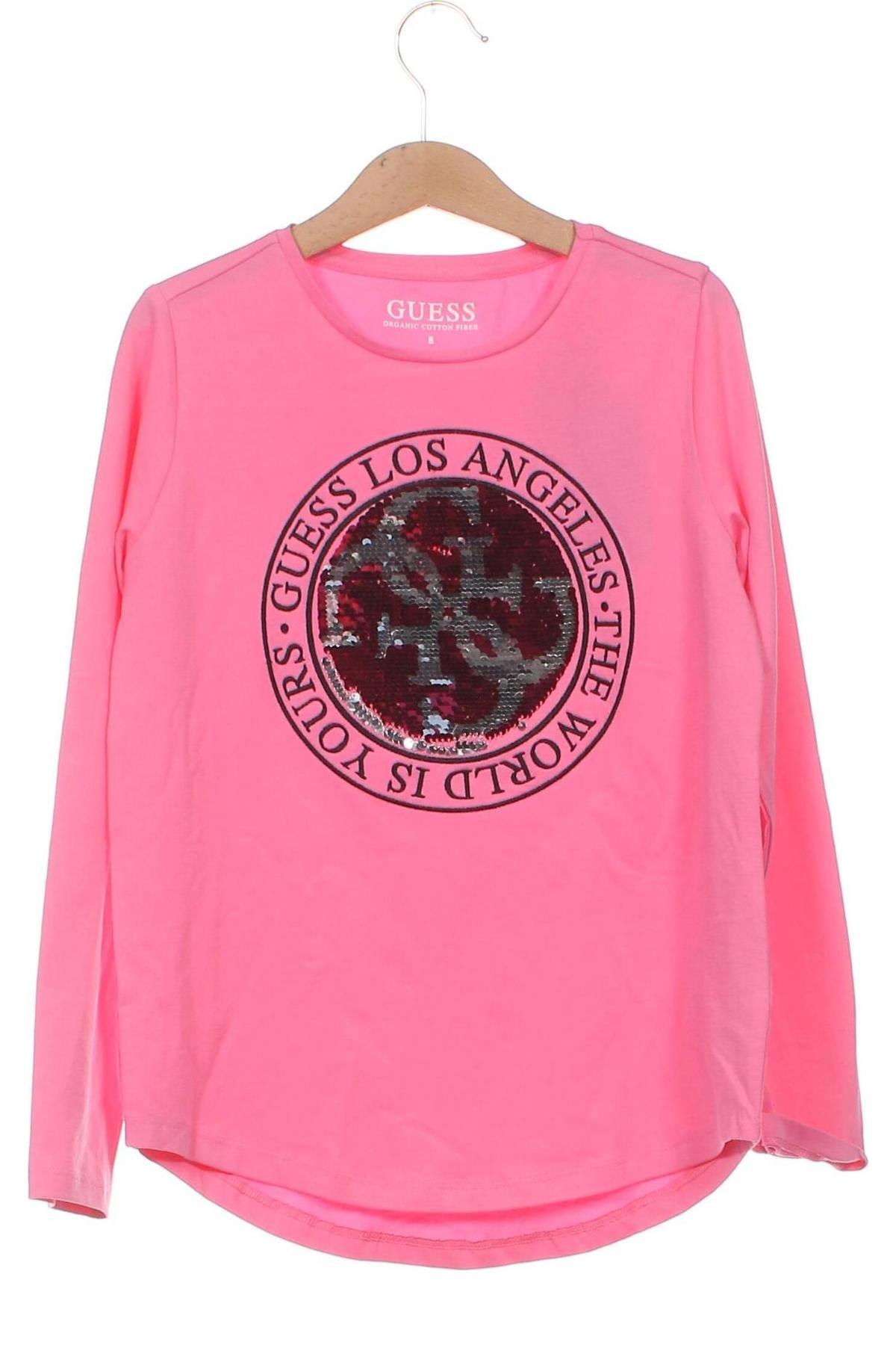 Kinder Shirt Guess, Größe 8-9y/ 134-140 cm, Farbe Rosa, Preis 39,69 €